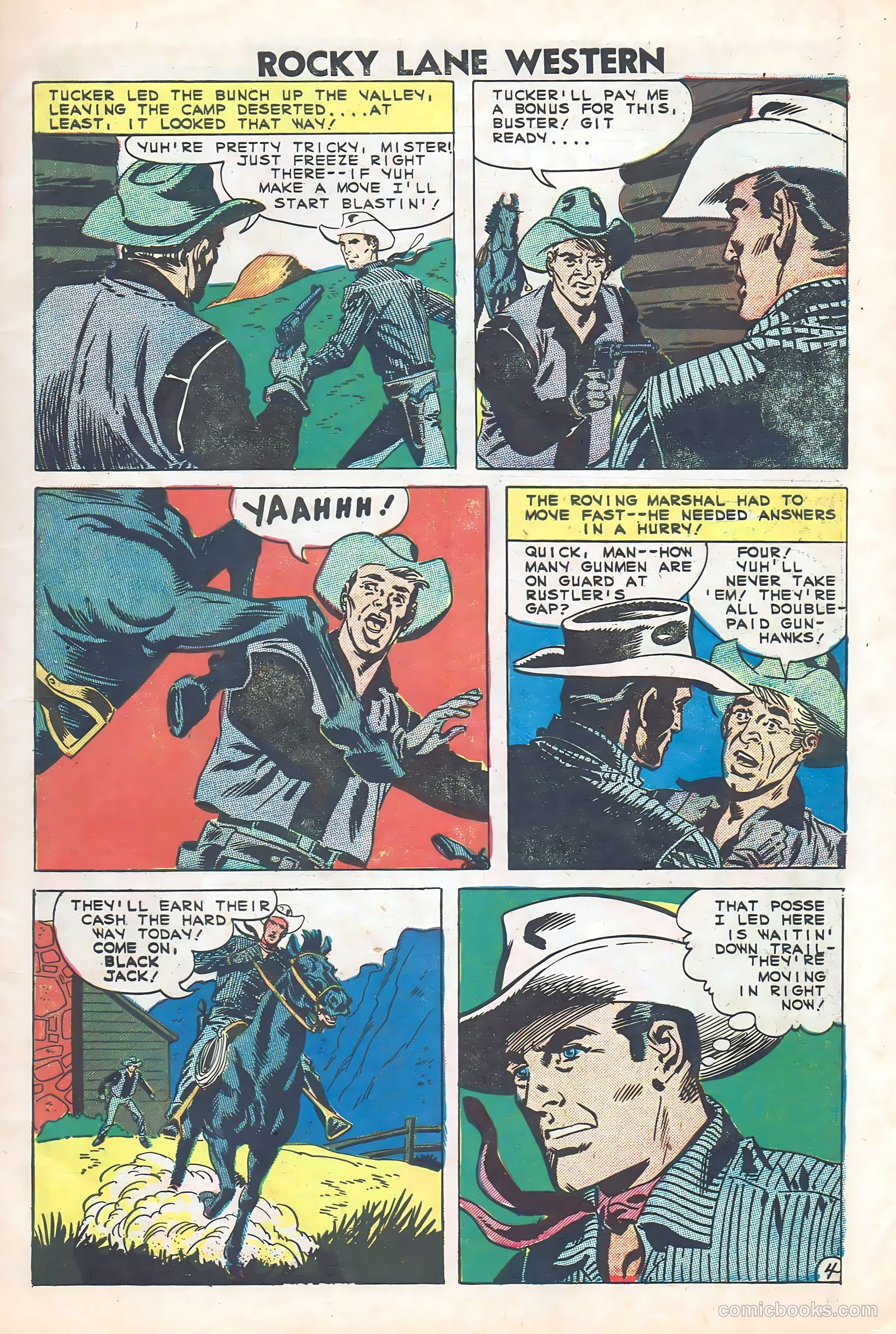 Rocky Lane Western #84 (1959) — page 7 of 35