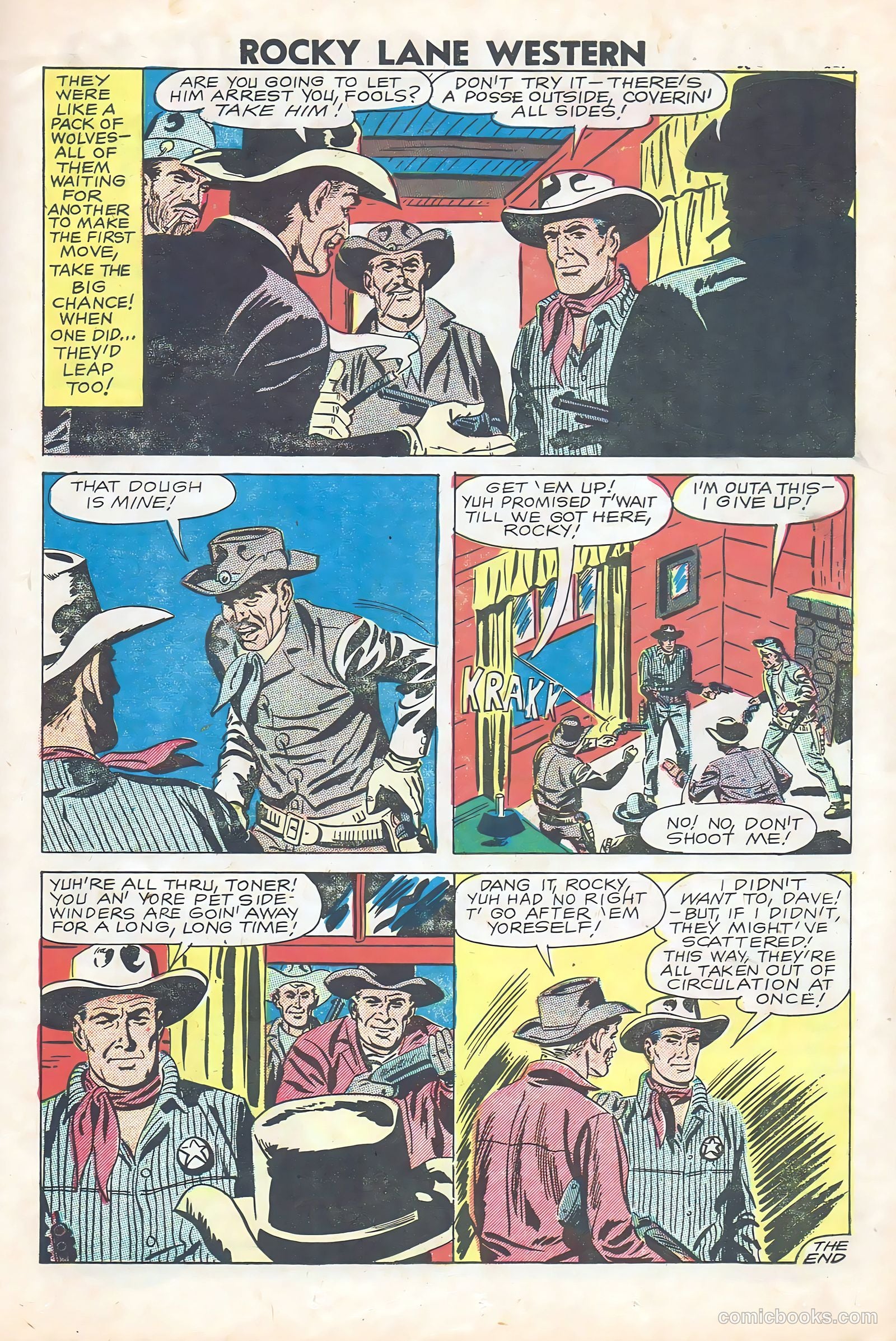 Rocky Lane Western #84 (1959) — page 22 of 35