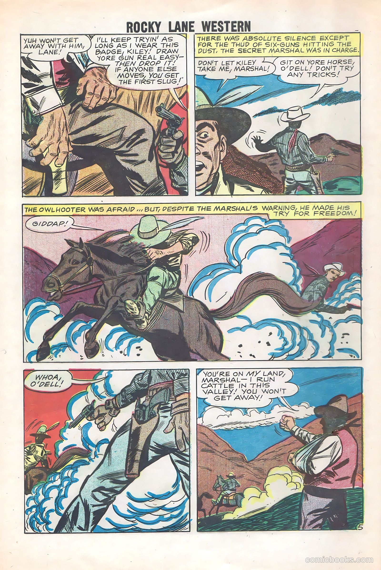 Rocky Lane Western #85 (1959) — page 8 of 36