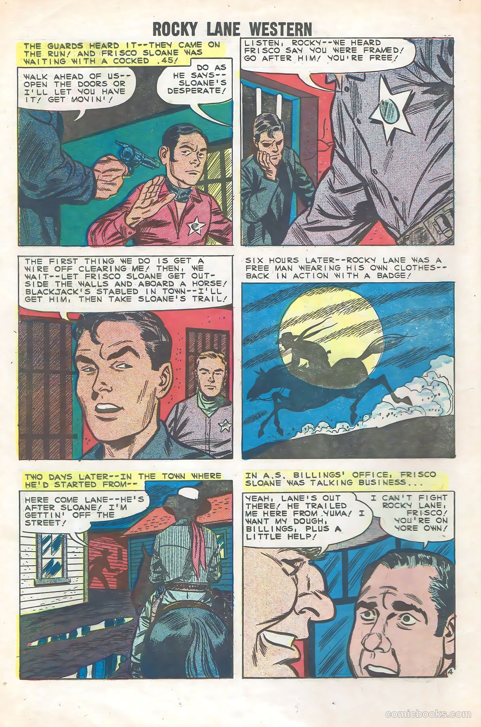Rocky Lane Western #85 (1959) — page 18 of 36