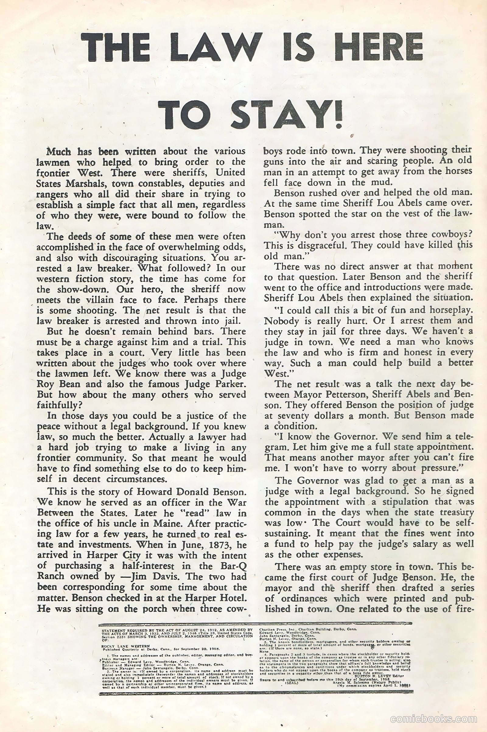 Rocky Lane Western #85 (1959) — page 20 of 36