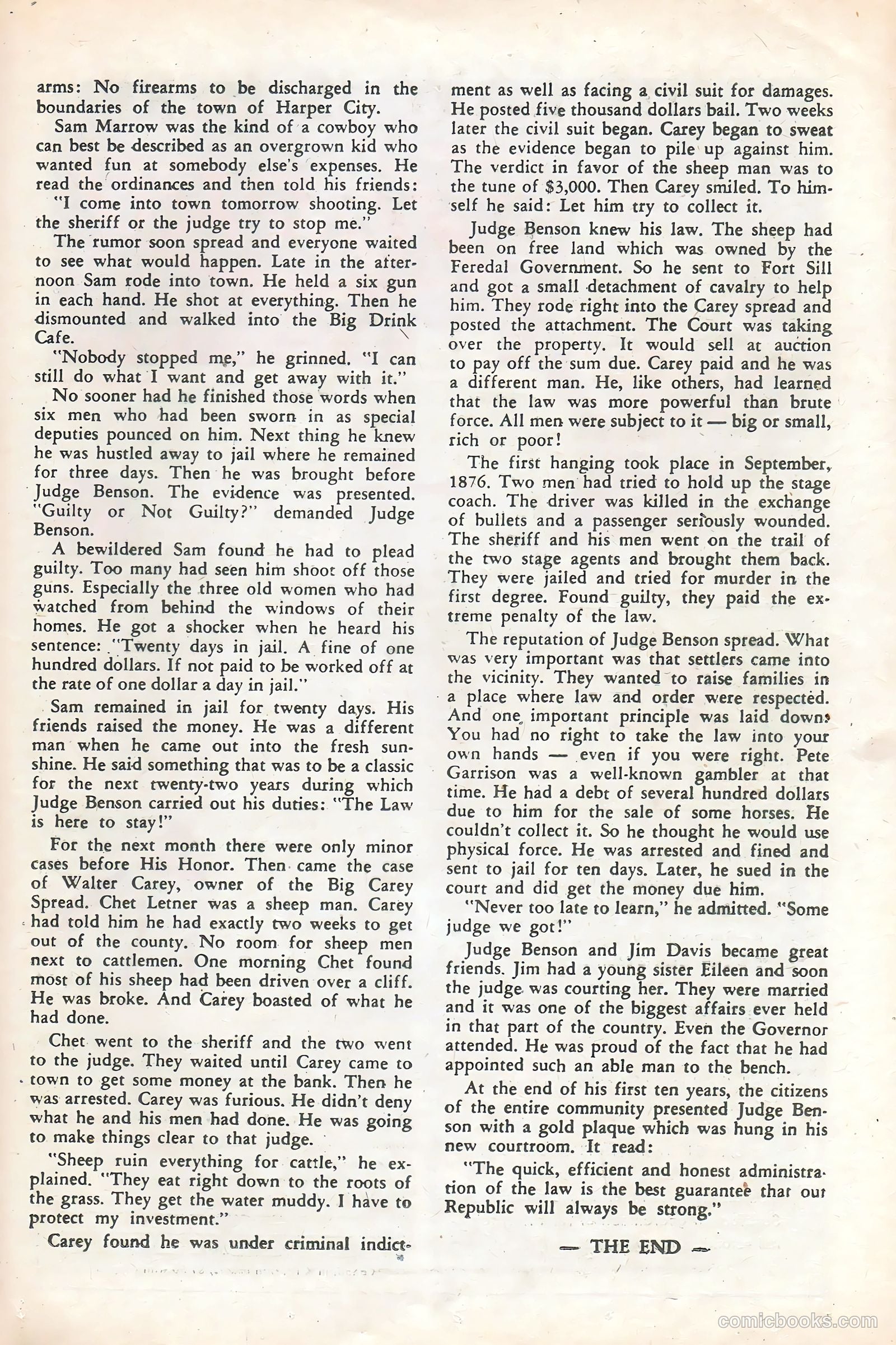 Rocky Lane Western #85 (1959) — page 21 of 36
