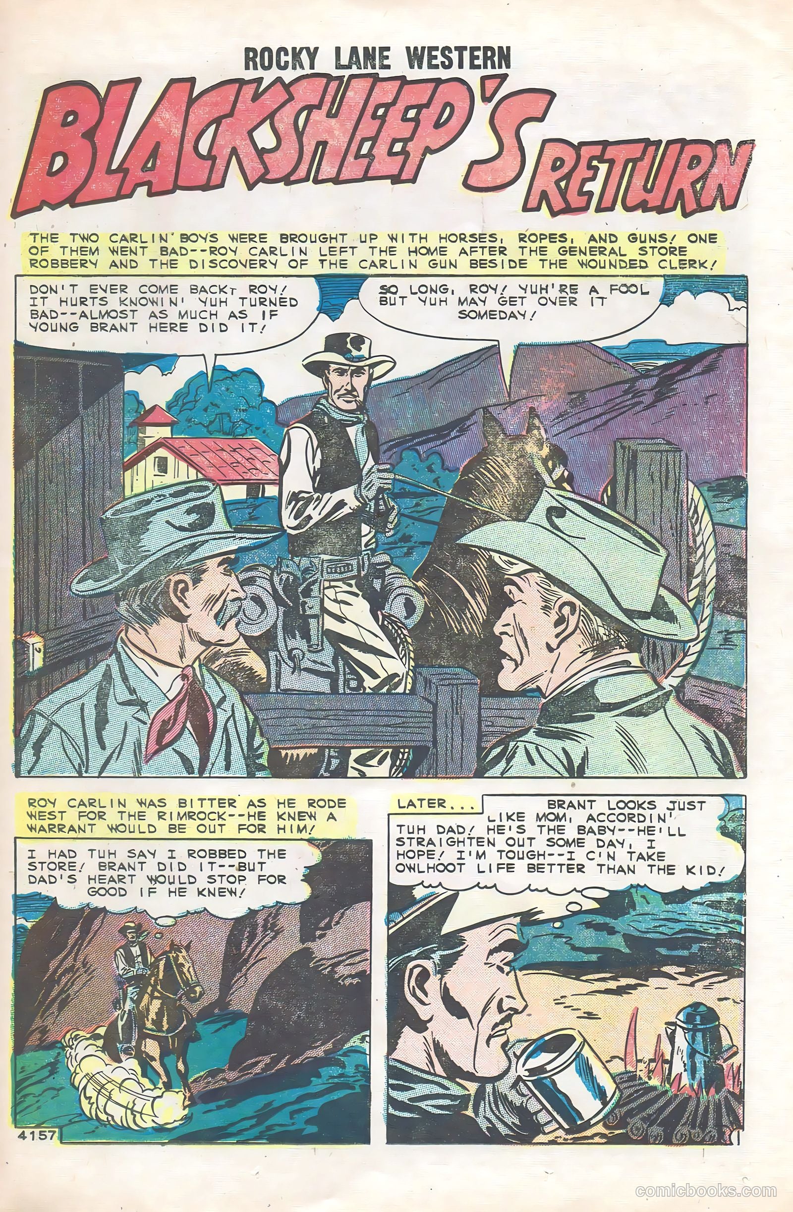 Rocky Lane Western #85 (1959) — page 23 of 36