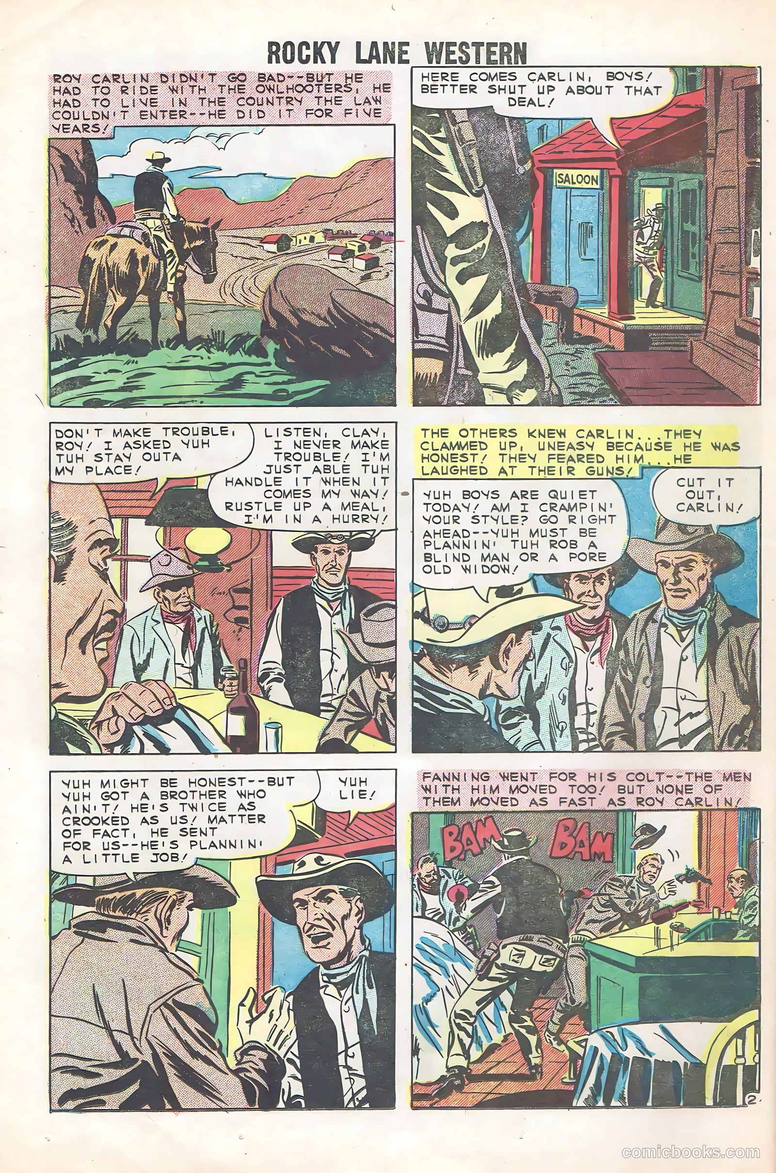 Rocky Lane Western #85 (1959) — page 24 of 36