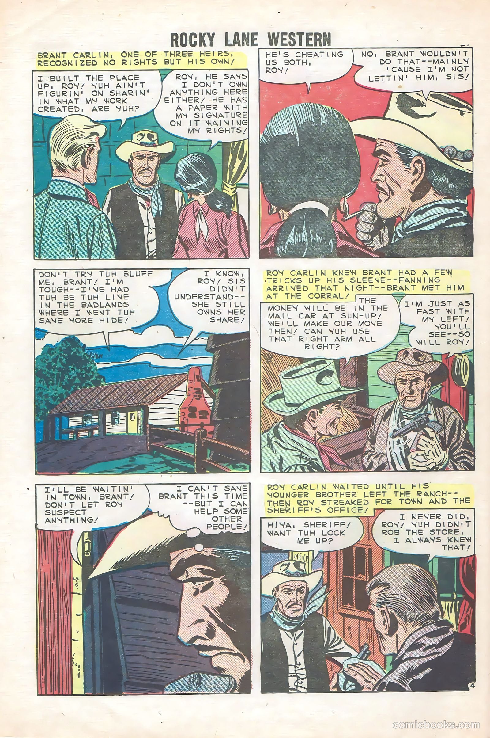 Rocky Lane Western #85 (1959) — page 26 of 36