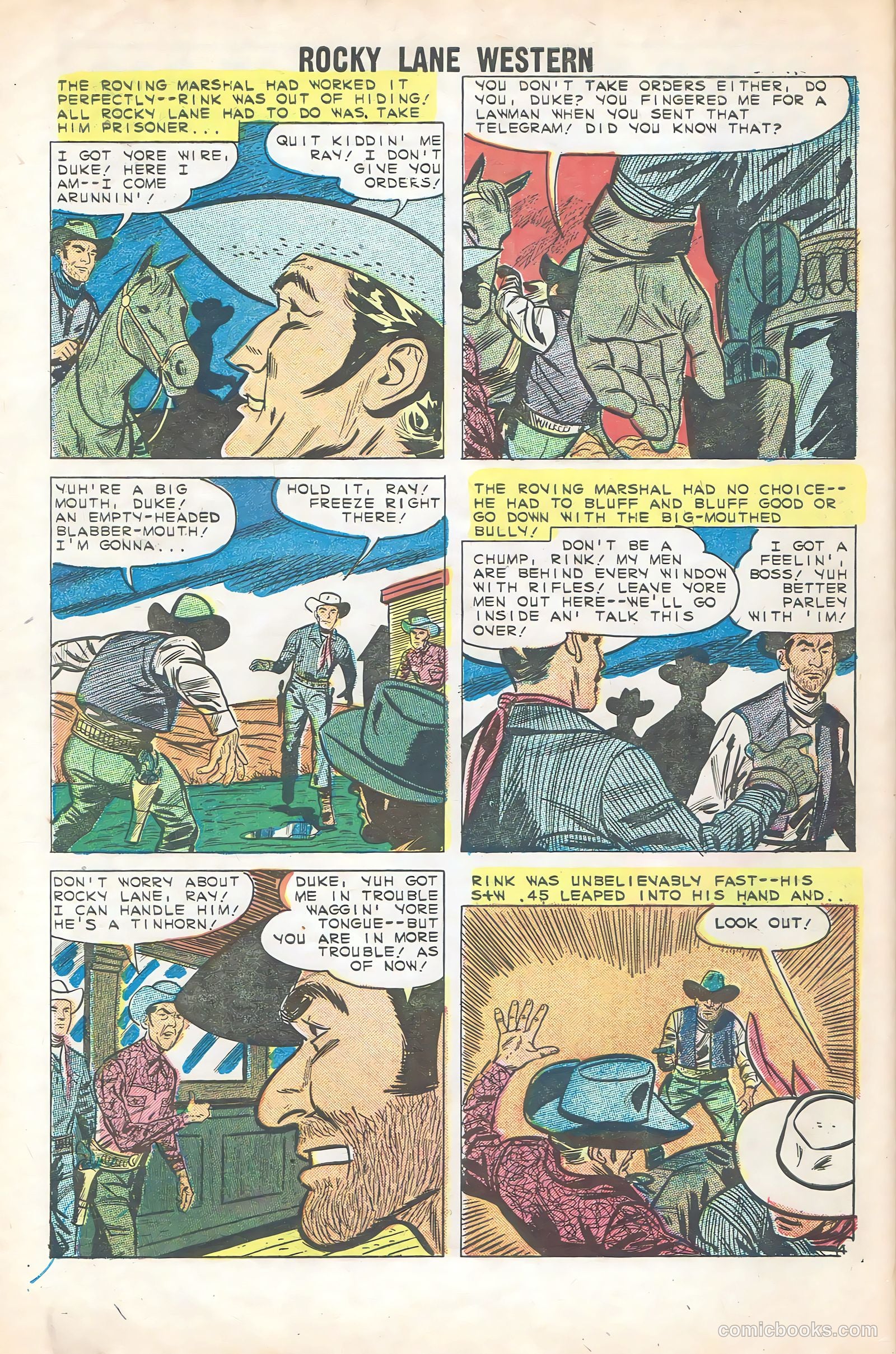 Rocky Lane Western #85 (1959) — page 32 of 36