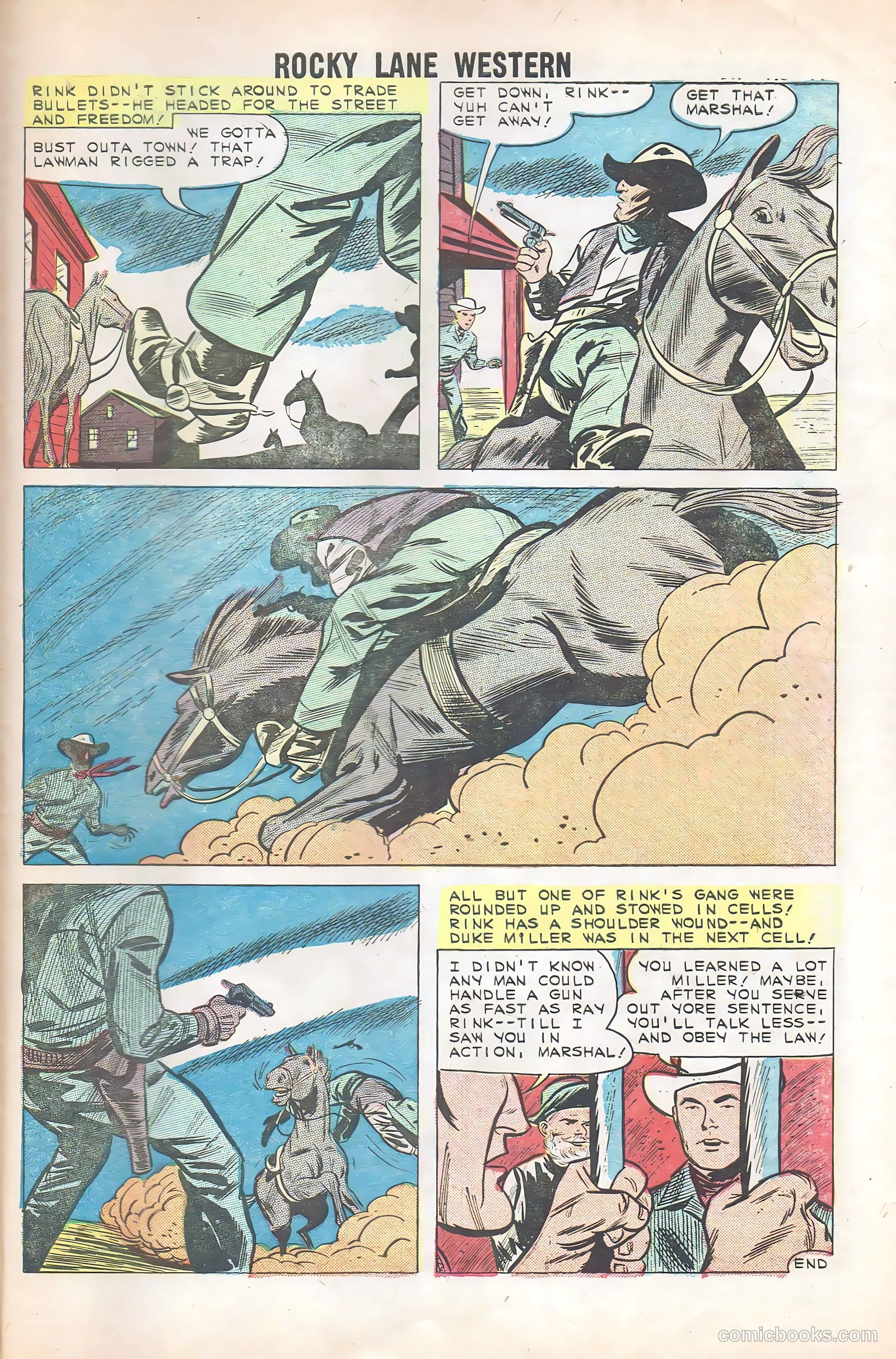 Rocky Lane Western #85 (1959) — page 33 of 36