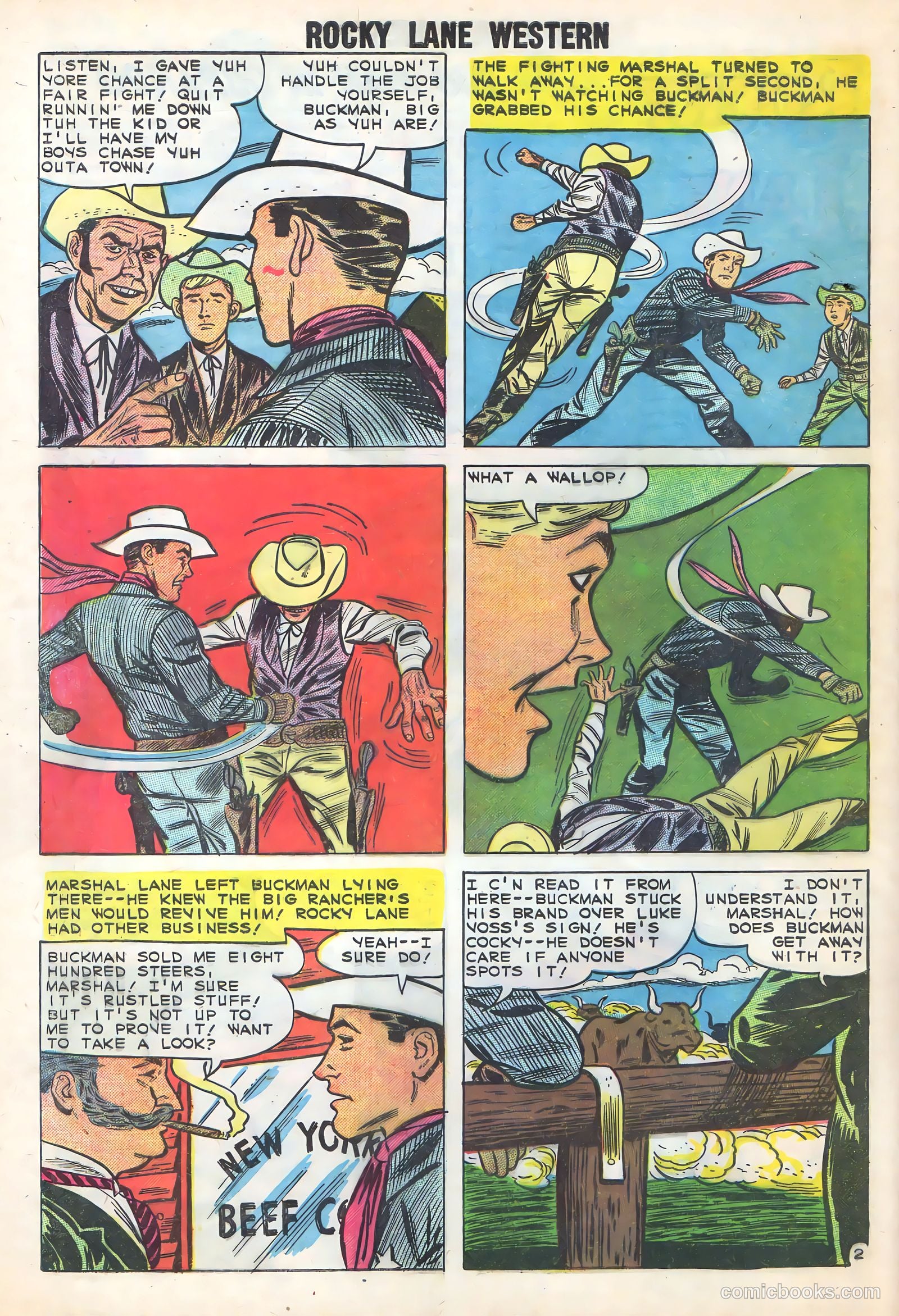 Rocky Lane Western #86 (1959) — page 4 of 36
