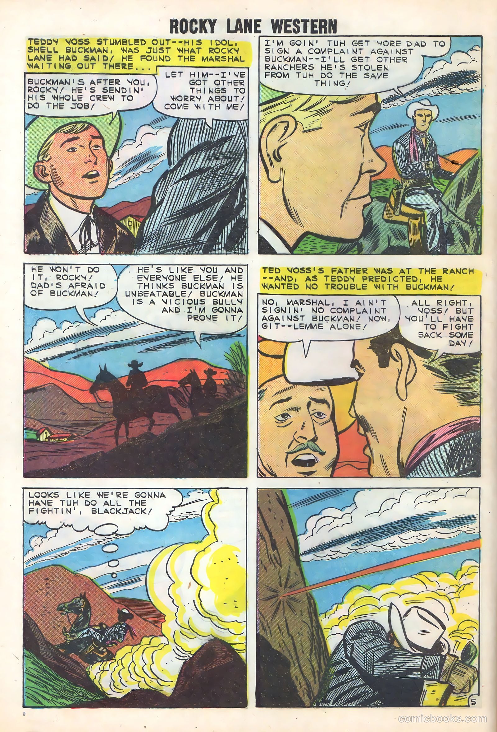 Rocky Lane Western #86 (1959) — page 8 of 36