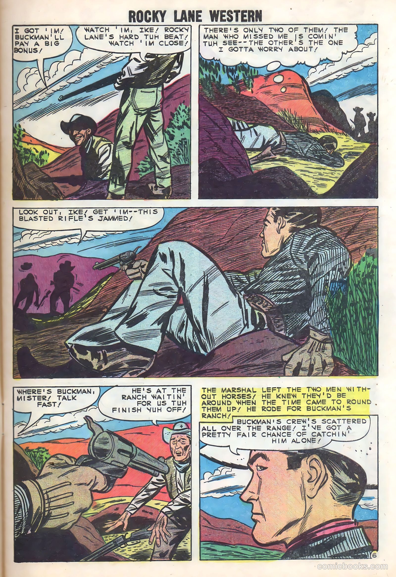 Rocky Lane Western #86 (1959) — page 9 of 36