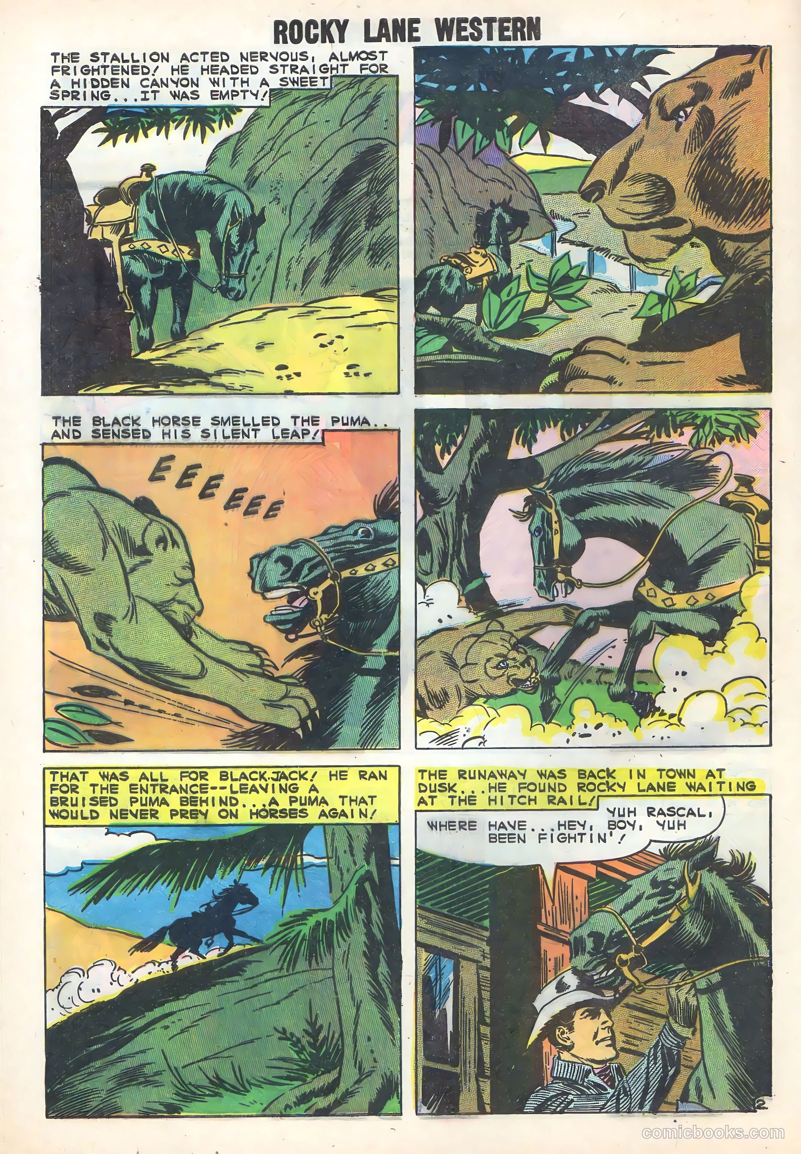 Rocky Lane Western #86 (1959) — page 28 of 36