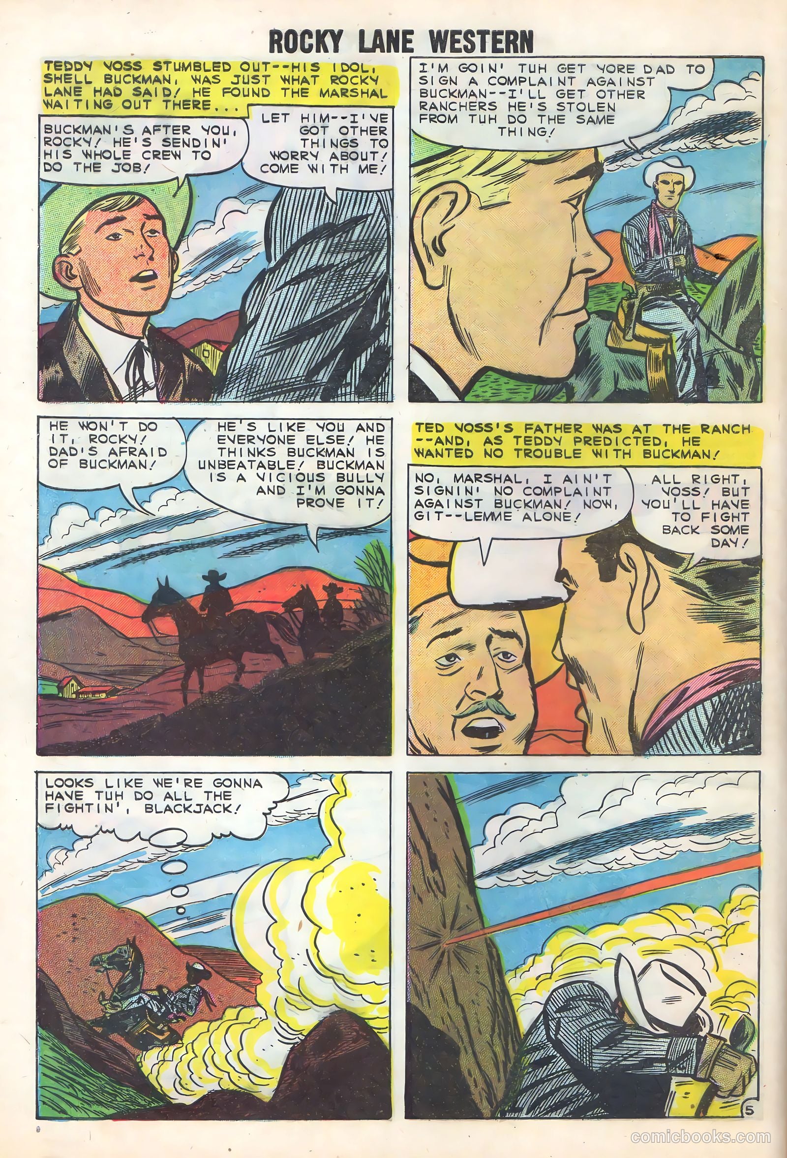 Rocky Lane Western #86 (1959) — page 8 of 36
