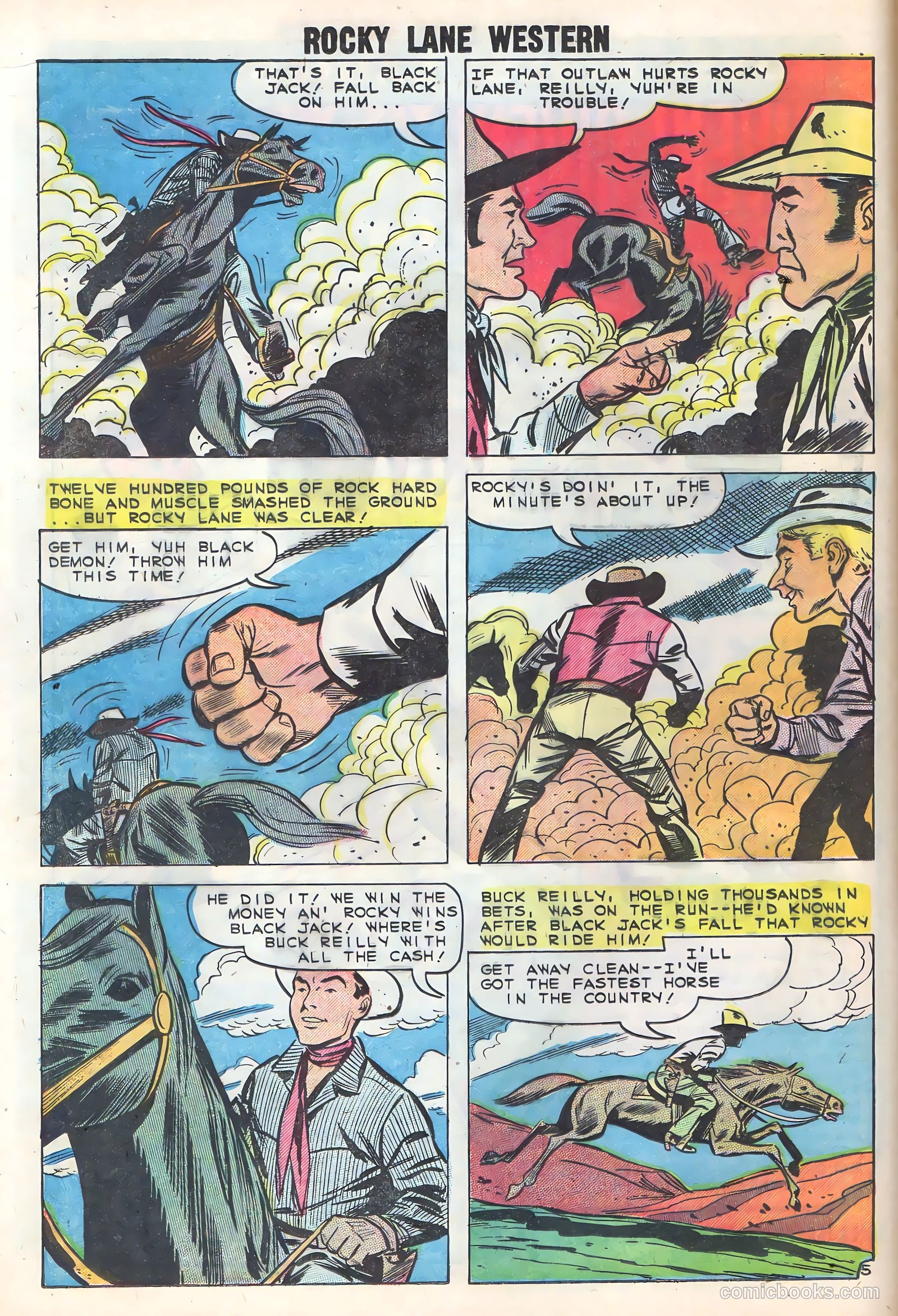 Rocky Lane Western #86 (1959) — page 16 of 36