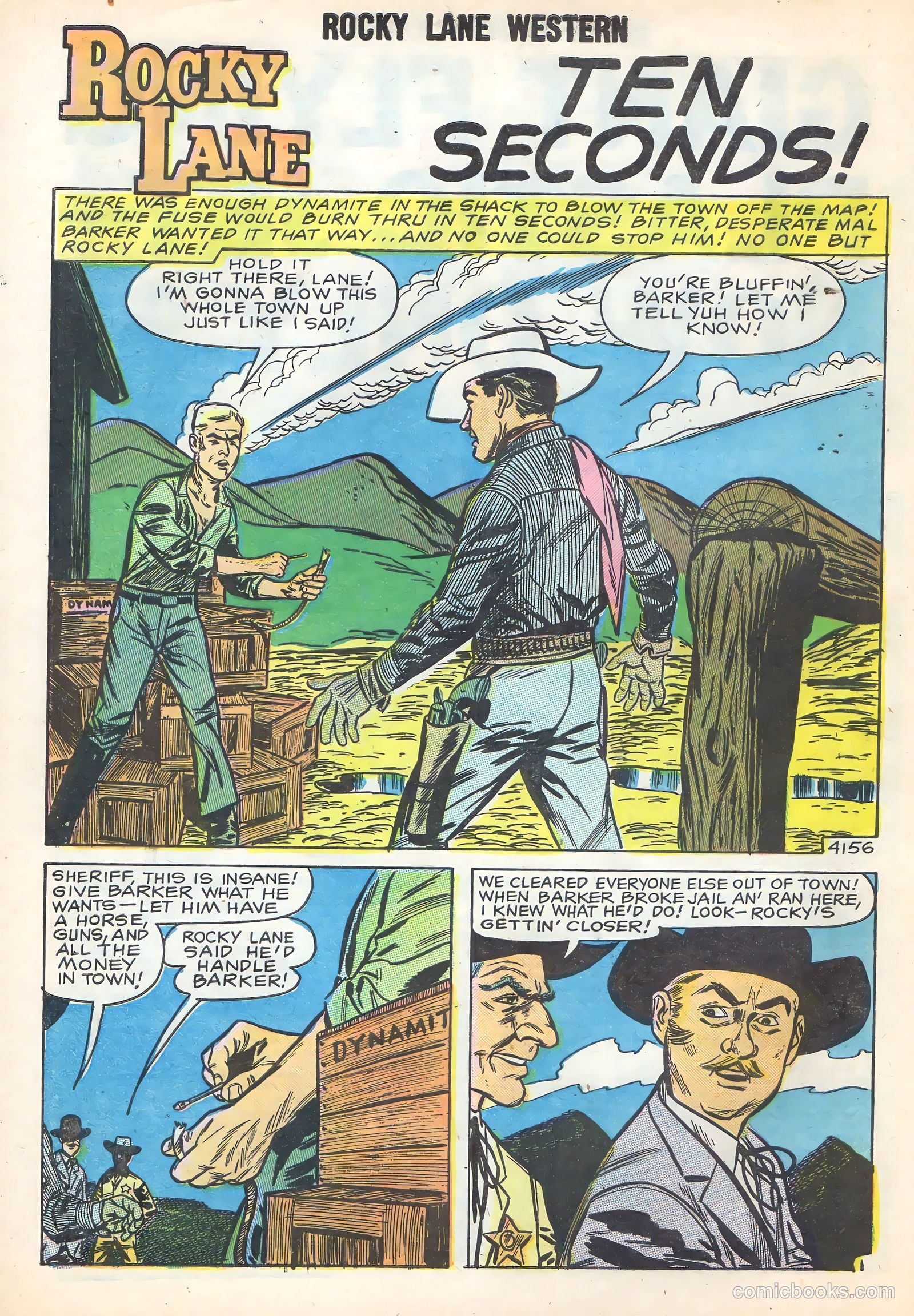 Rocky Lane Western #86 (1959) — page 32 of 36