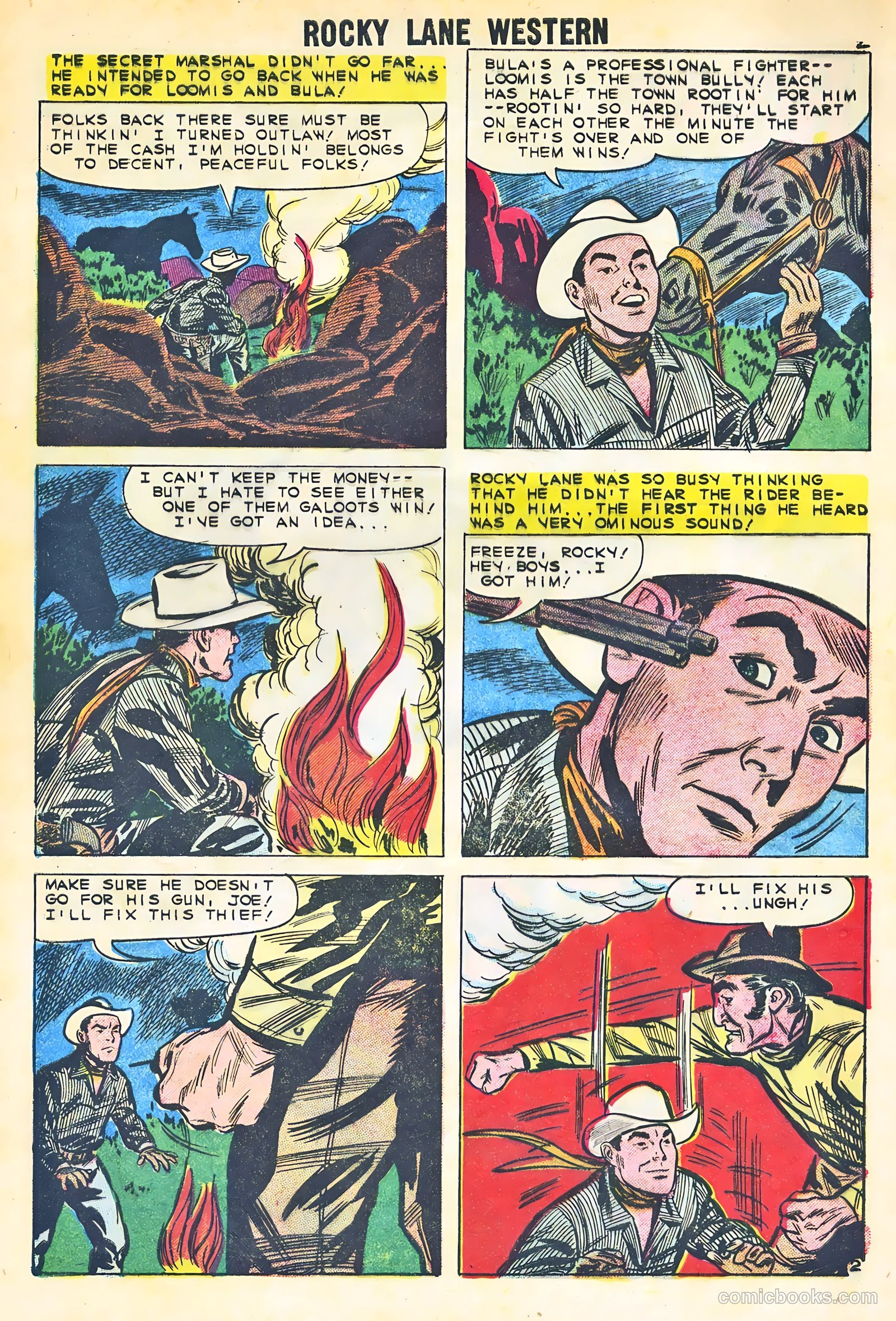 Rocky Lane Western #87 (1959) — page 4 of 36