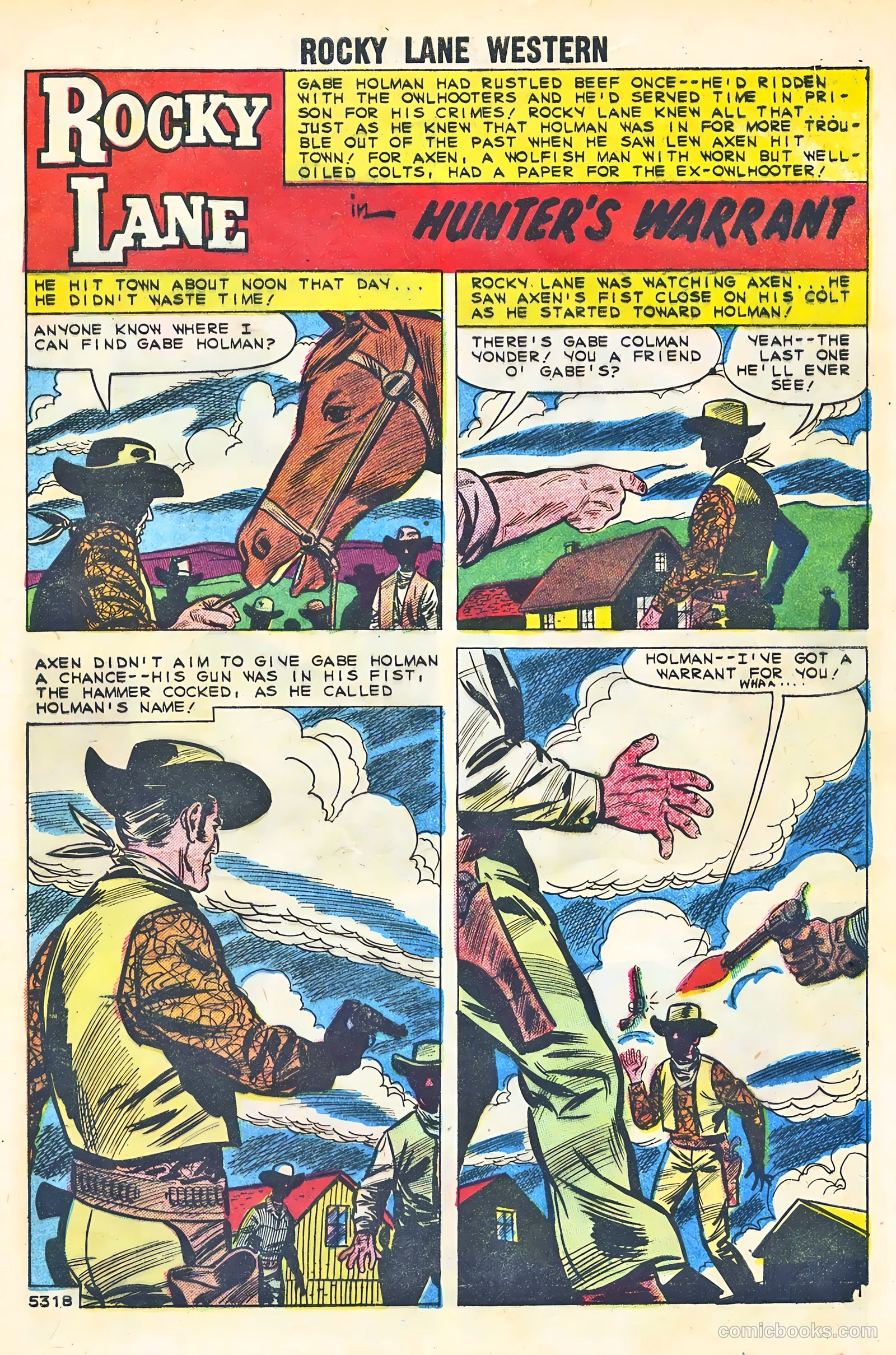 Rocky Lane Western #87 (1959) — page 9 of 36