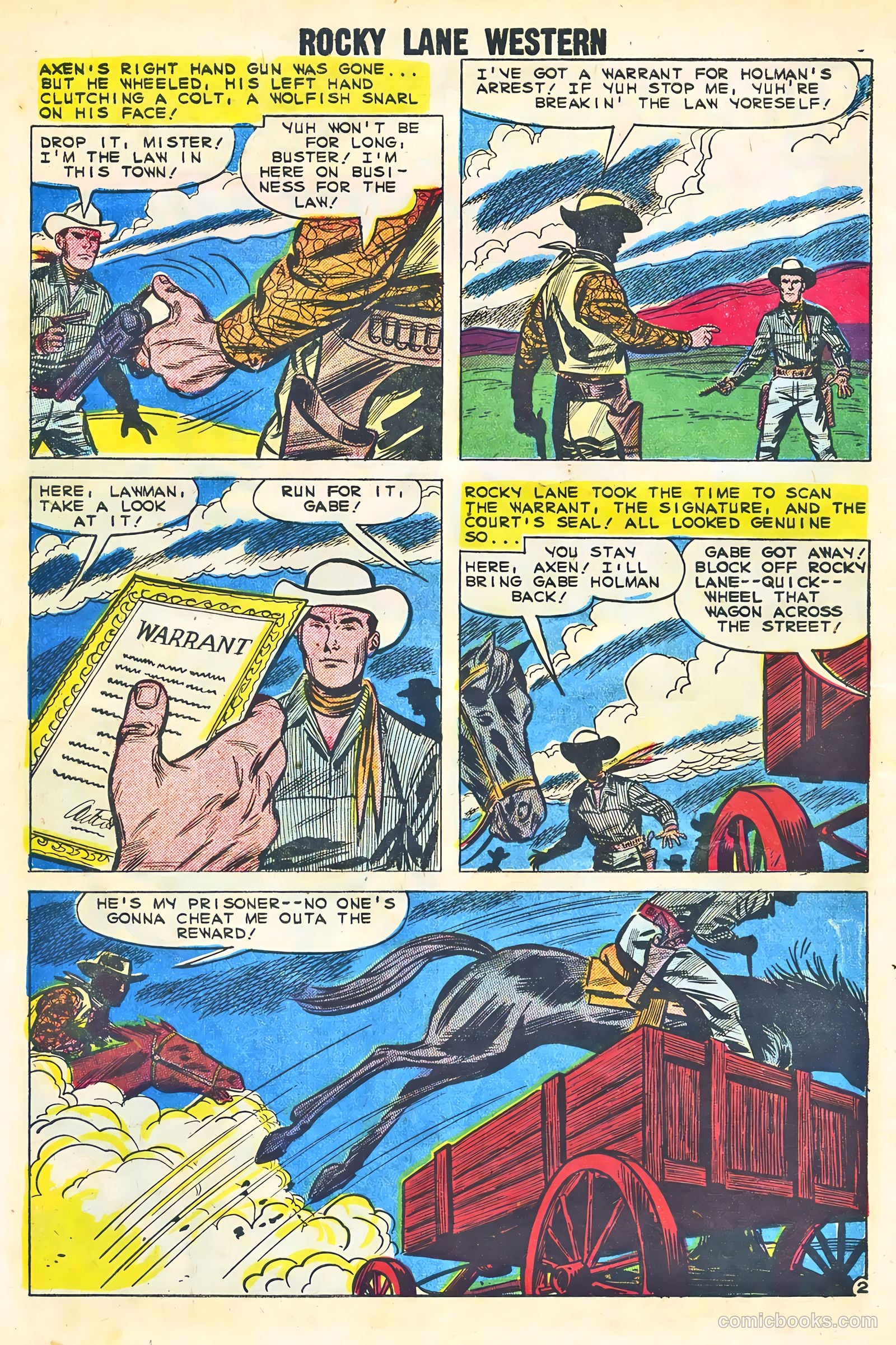 Rocky Lane Western #87 (1959) — page 10 of 36