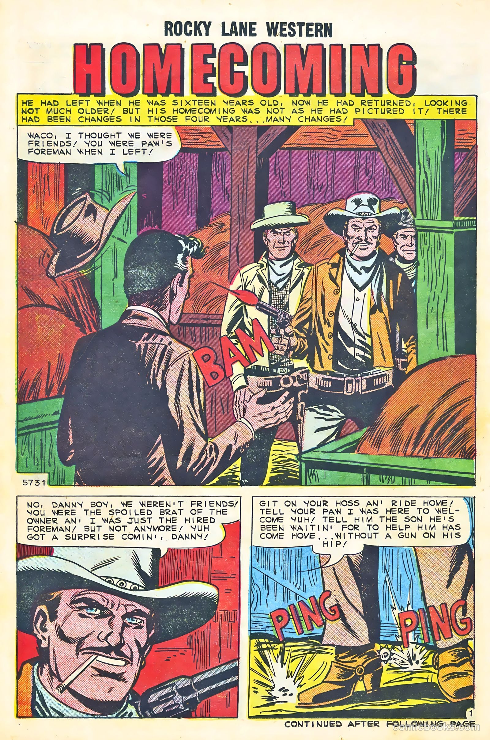 Rocky Lane Western #87 (1959) — page 14 of 36