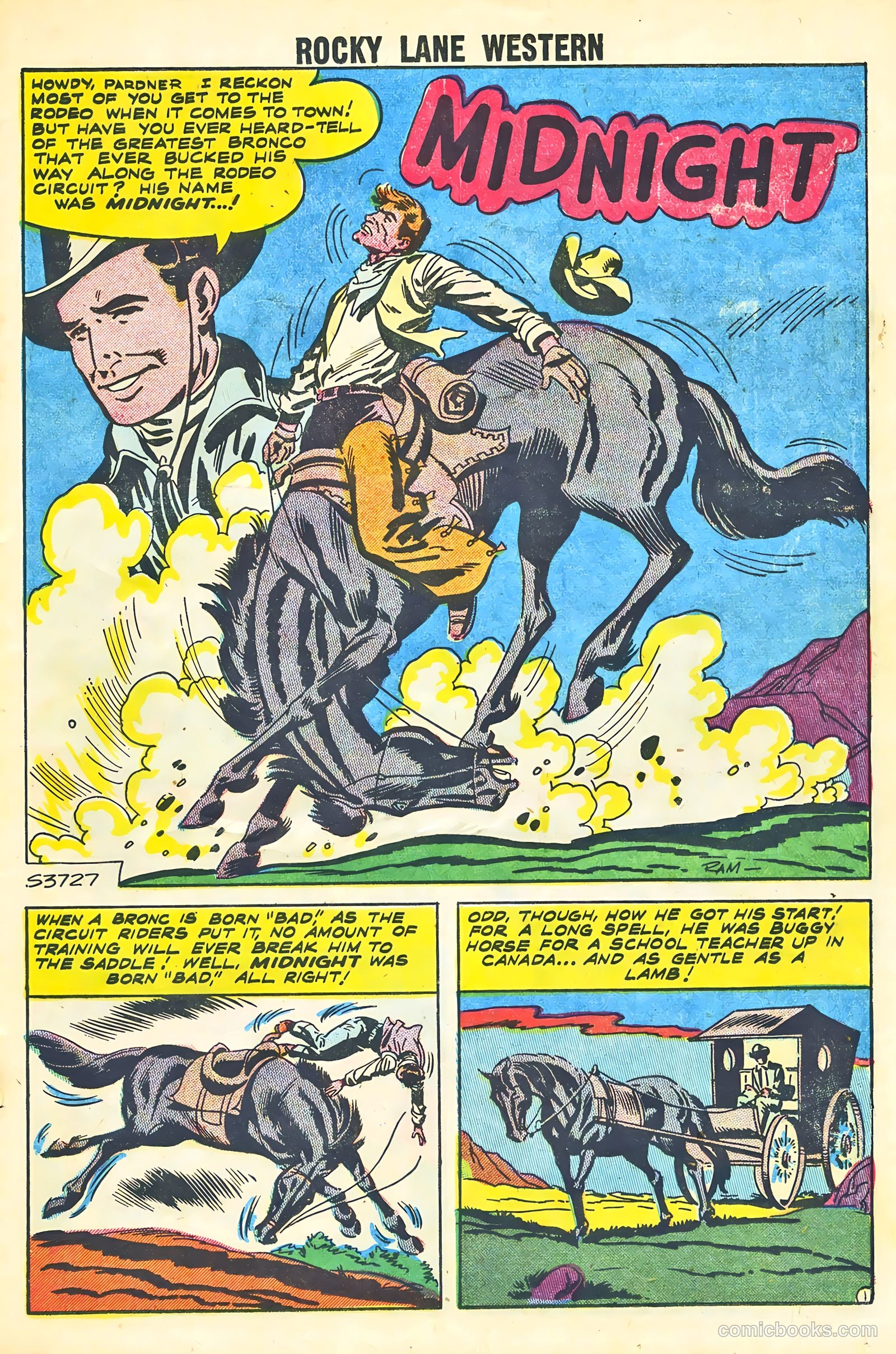 Rocky Lane Western #87 (1959) — page 23 of 36