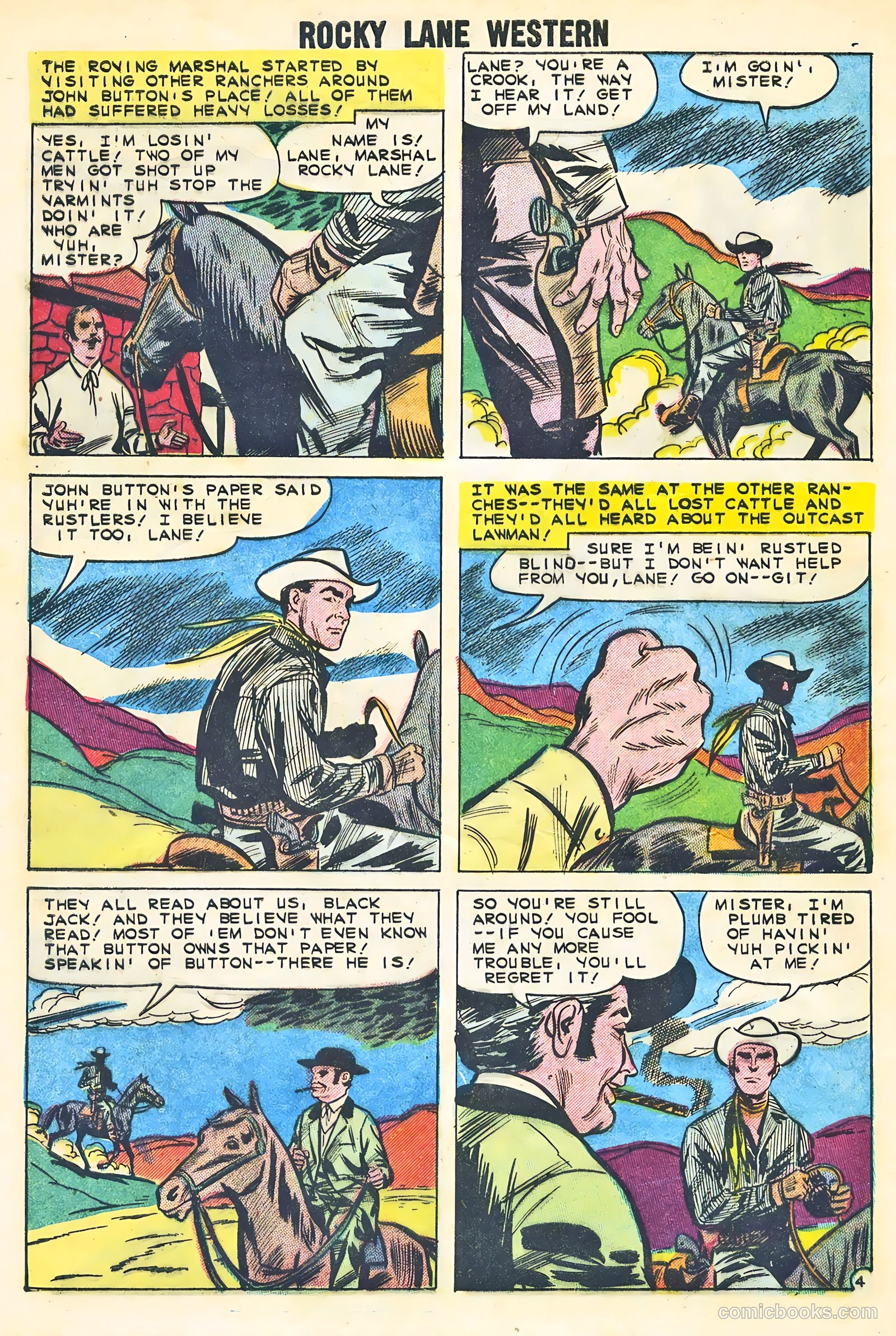 Rocky Lane Western #87 (1959) — page 28 of 36