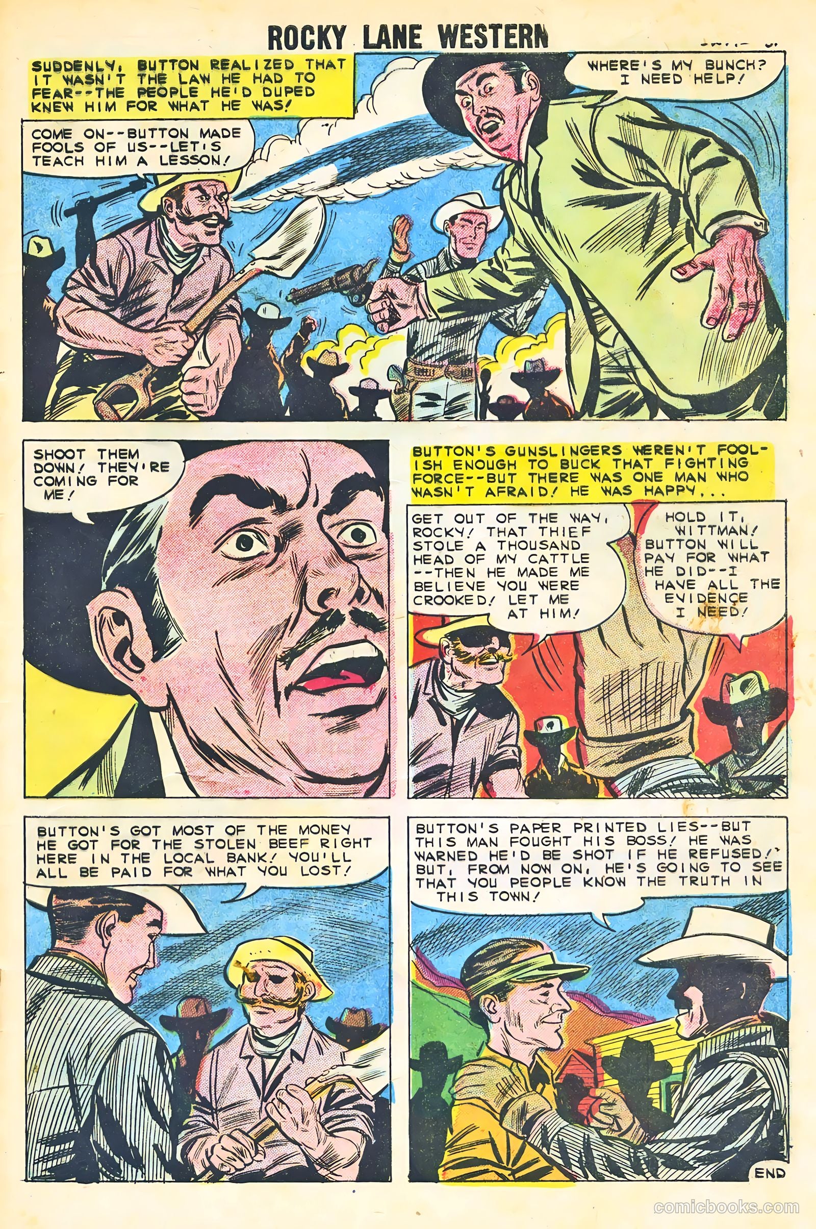 Rocky Lane Western #87 (1959) — page 33 of 36