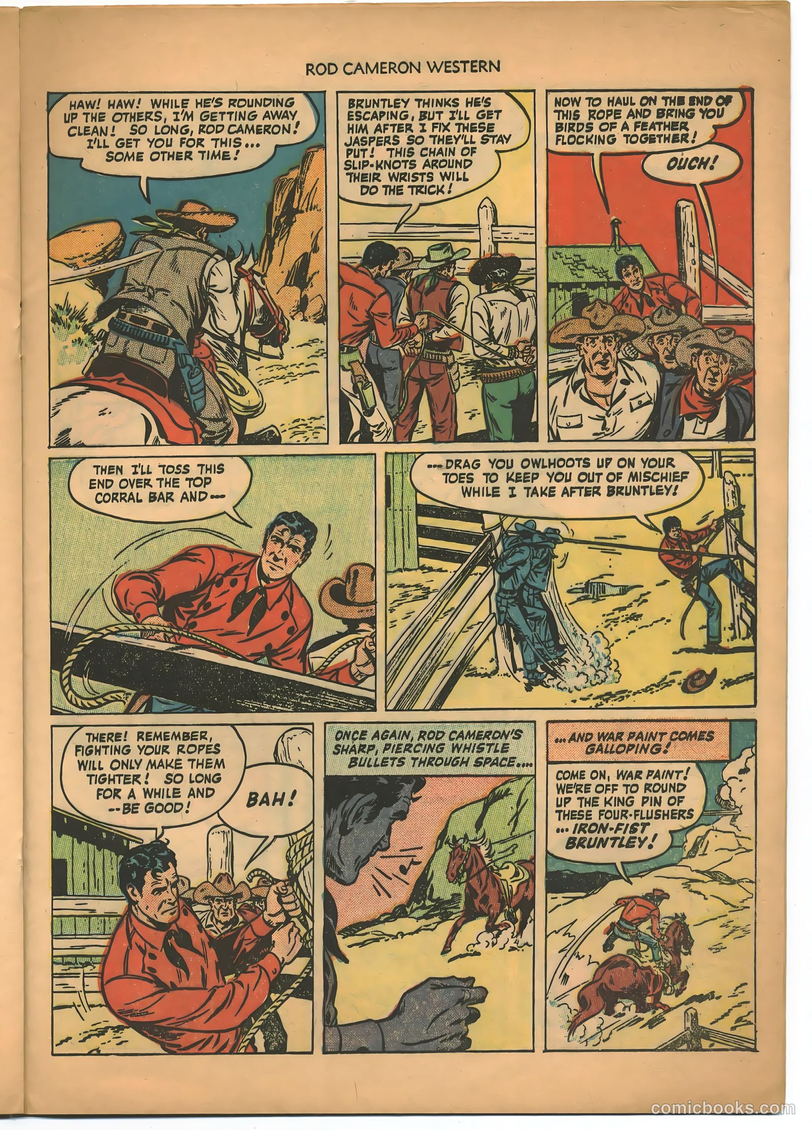 Rod Cameron Western #1 (1950) — page 21 of 36