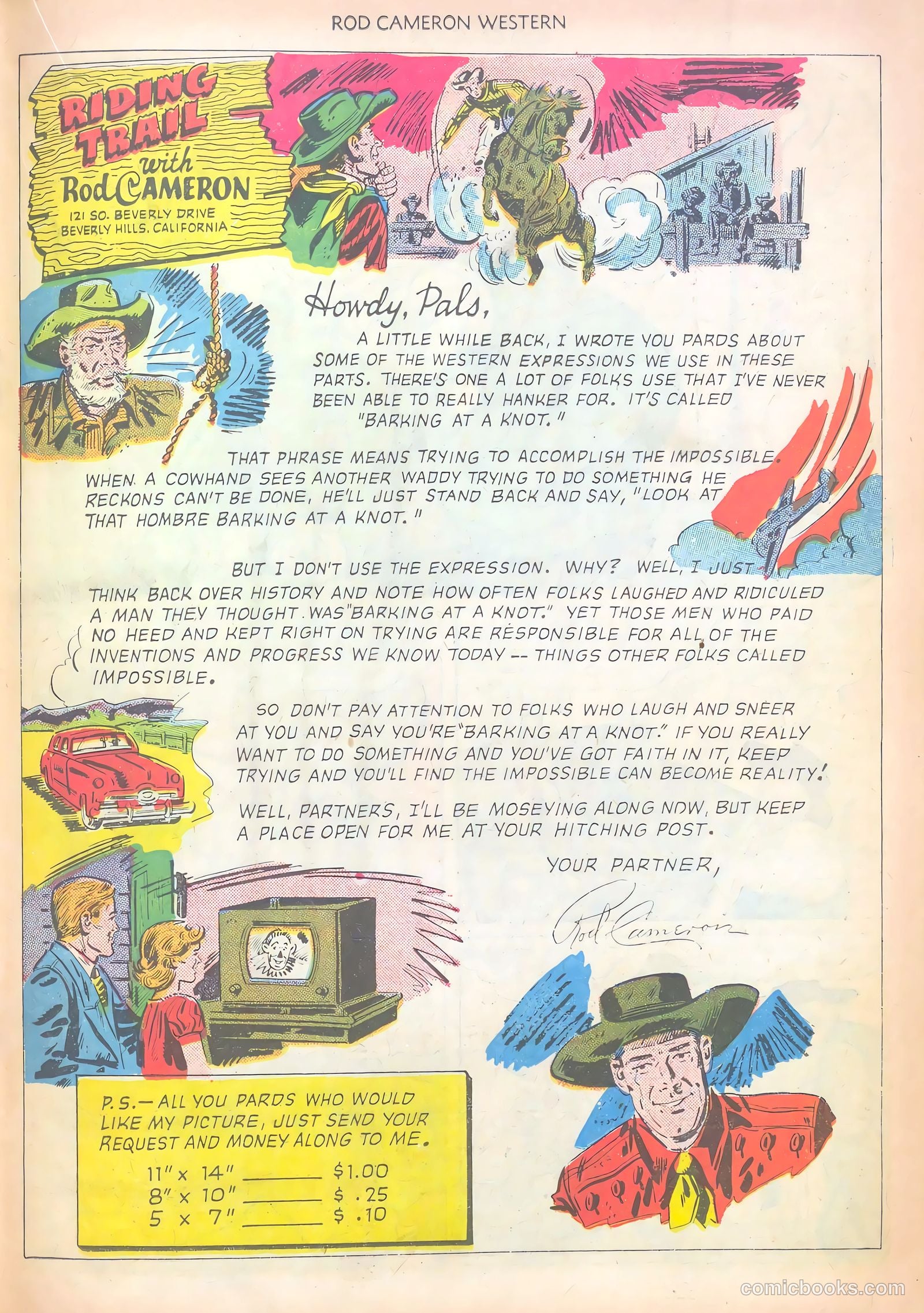 Rod Cameron Western #10 (1951) — page 19 of 36