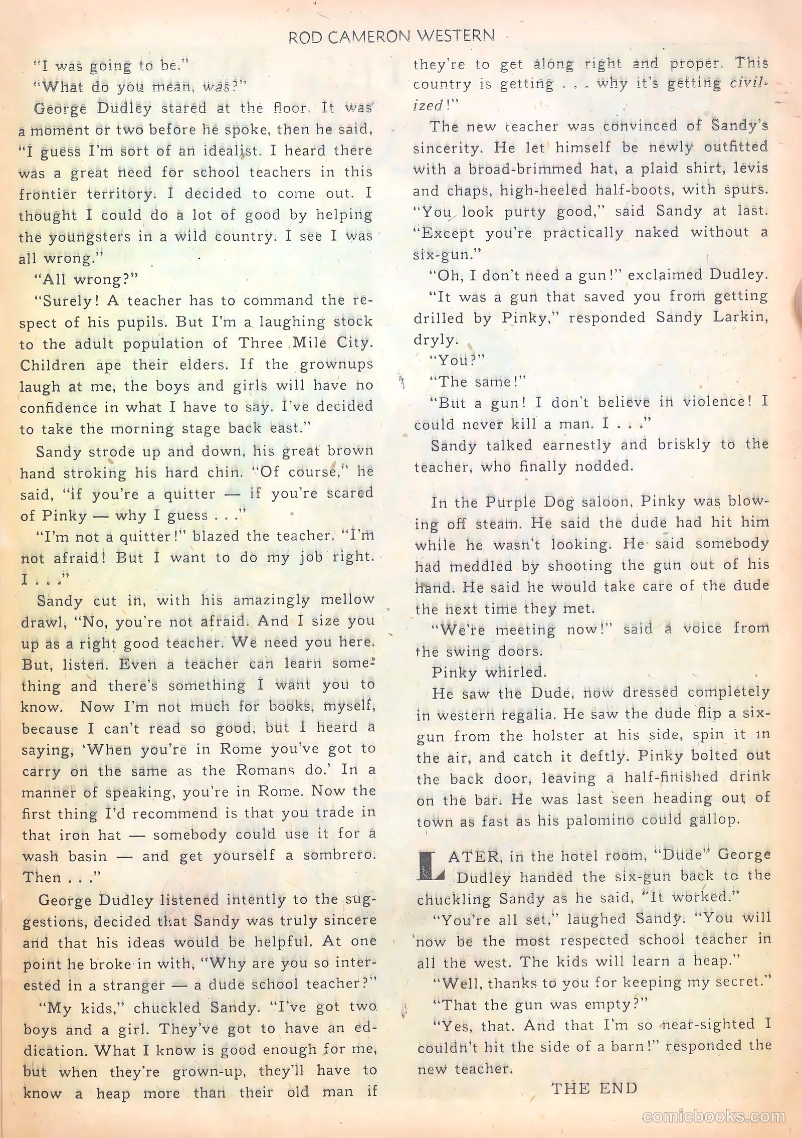 Rod Cameron Western #10 (1951) — page 25 of 36