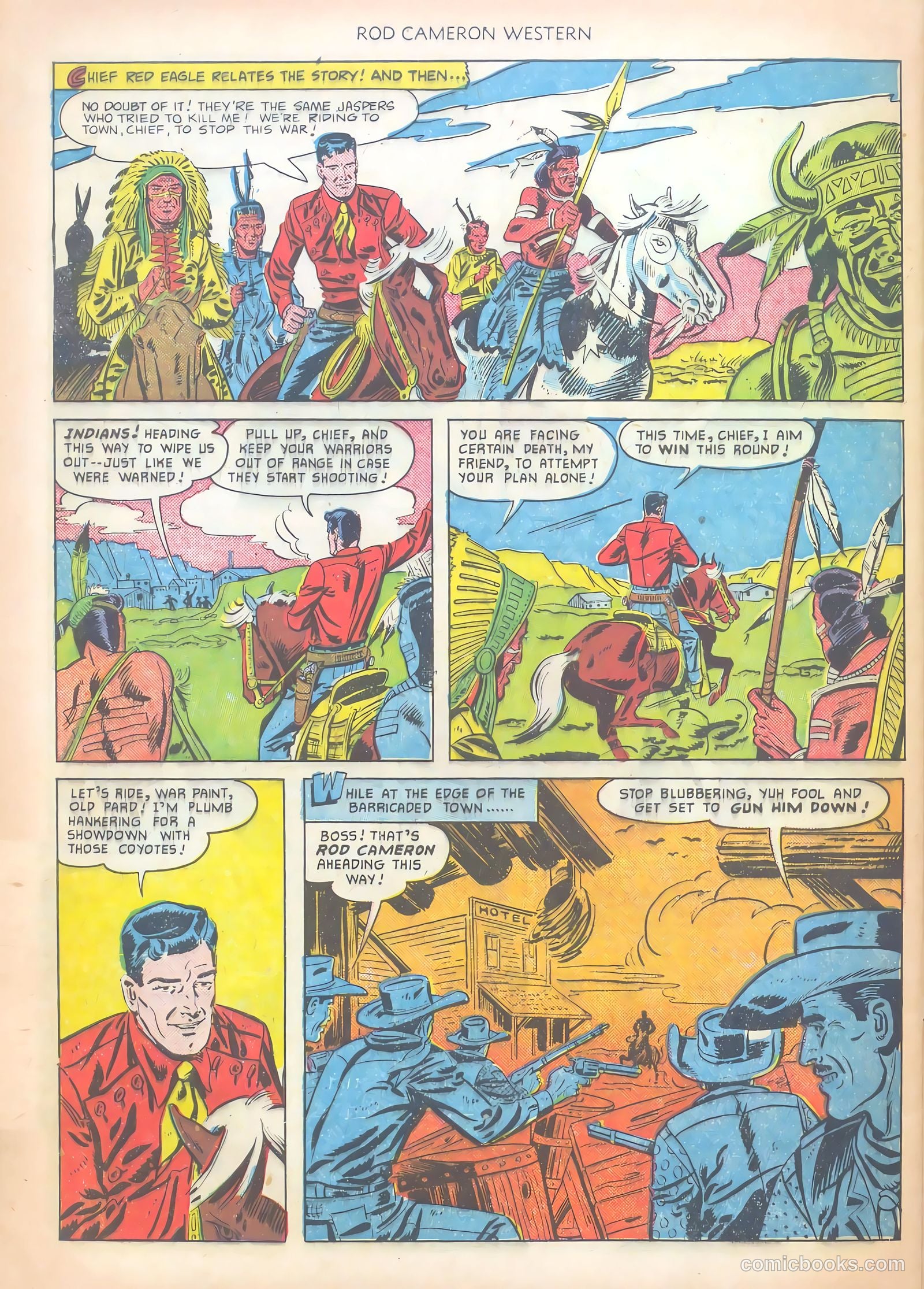 Rod Cameron Western #10 (1951) — page 28 of 36