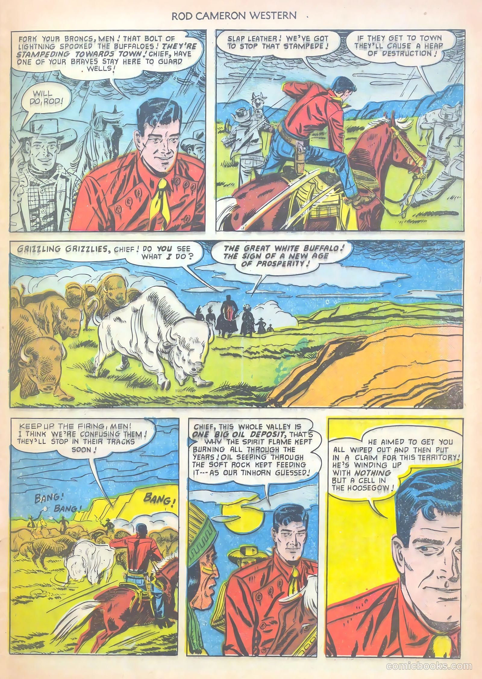 Rod Cameron Western #10 (1951) — page 33 of 36