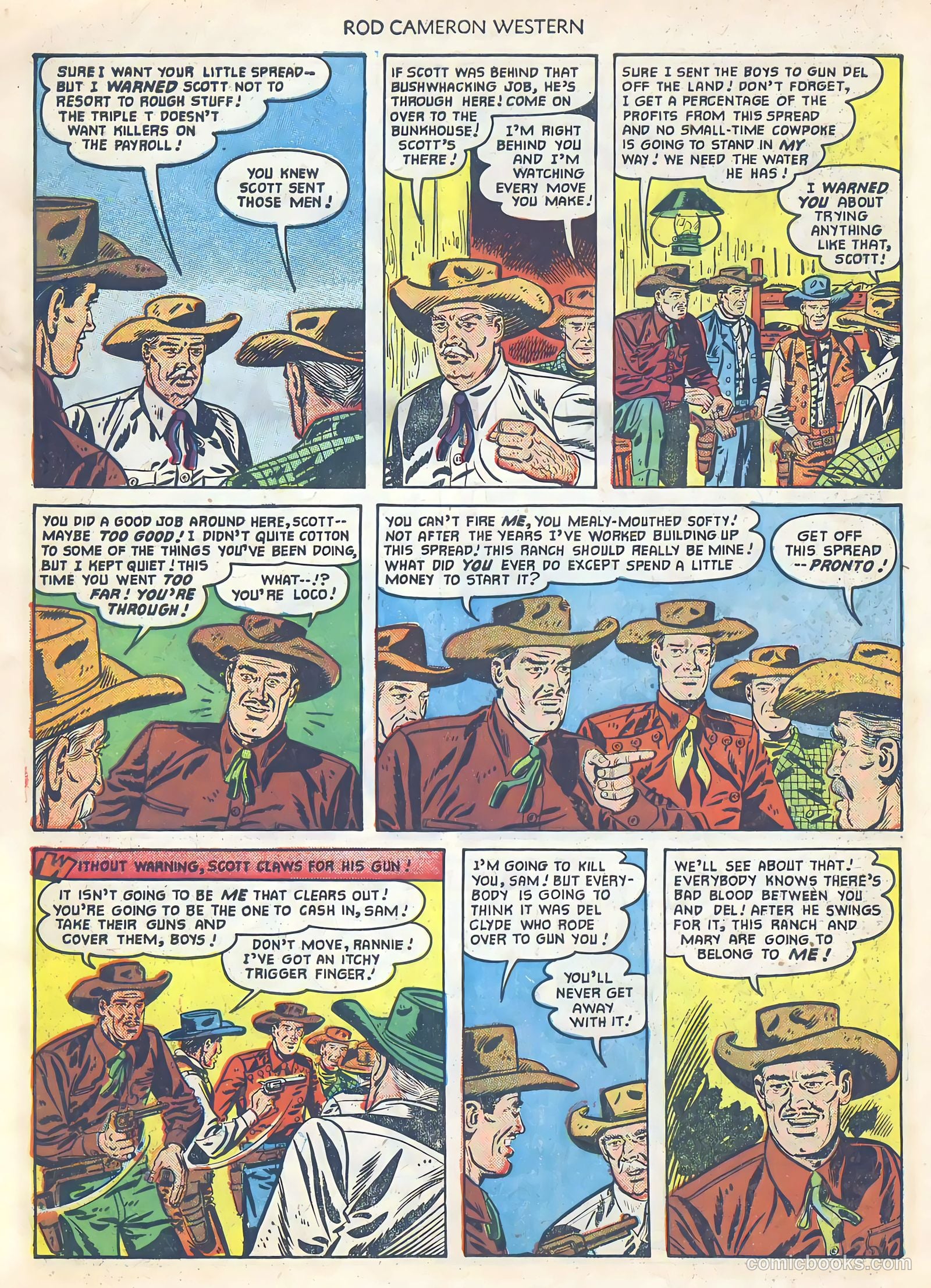 Rod Cameron Western #11 (1951) — page 30 of 36