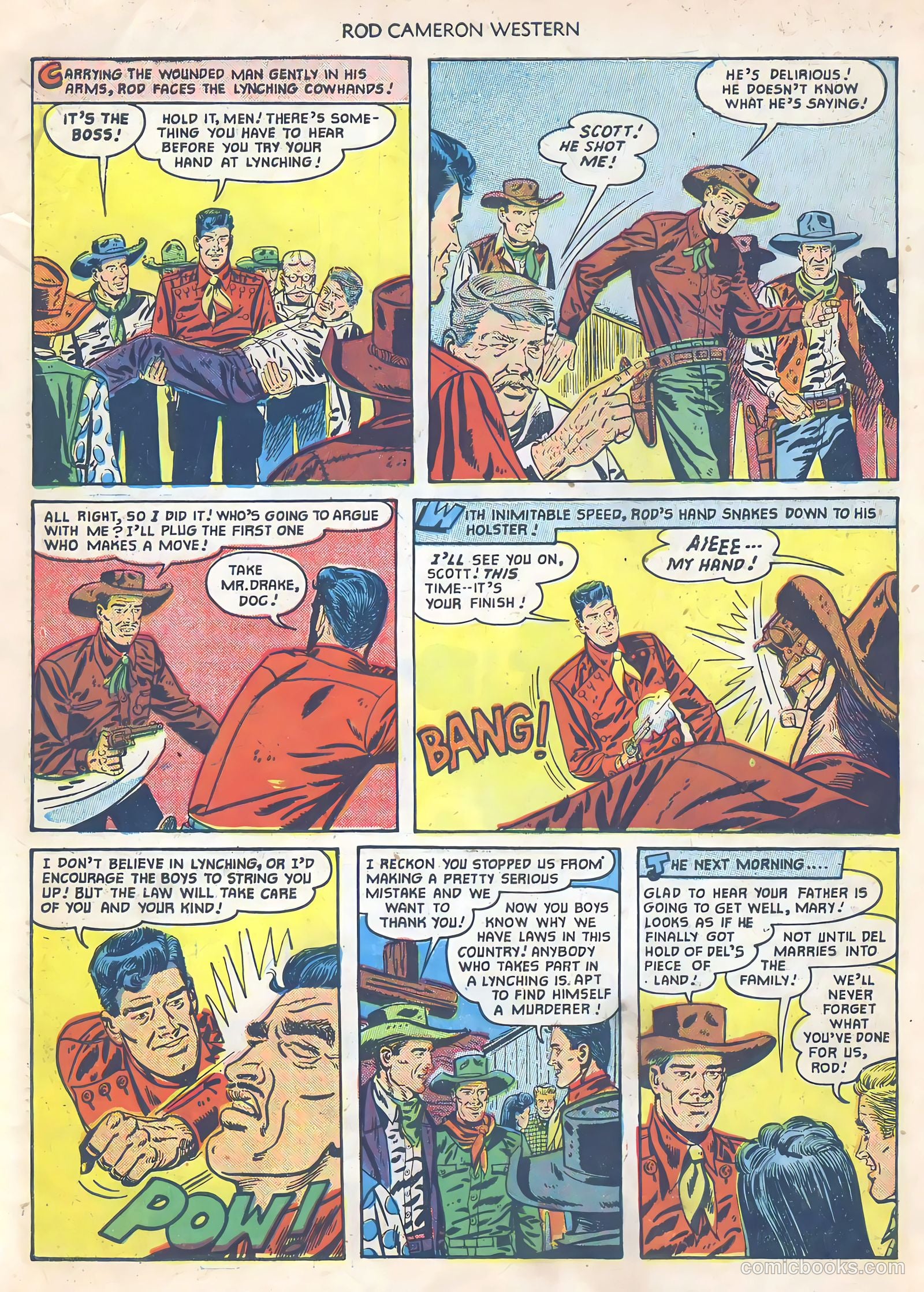 Rod Cameron Western #11 (1951) — page 34 of 36