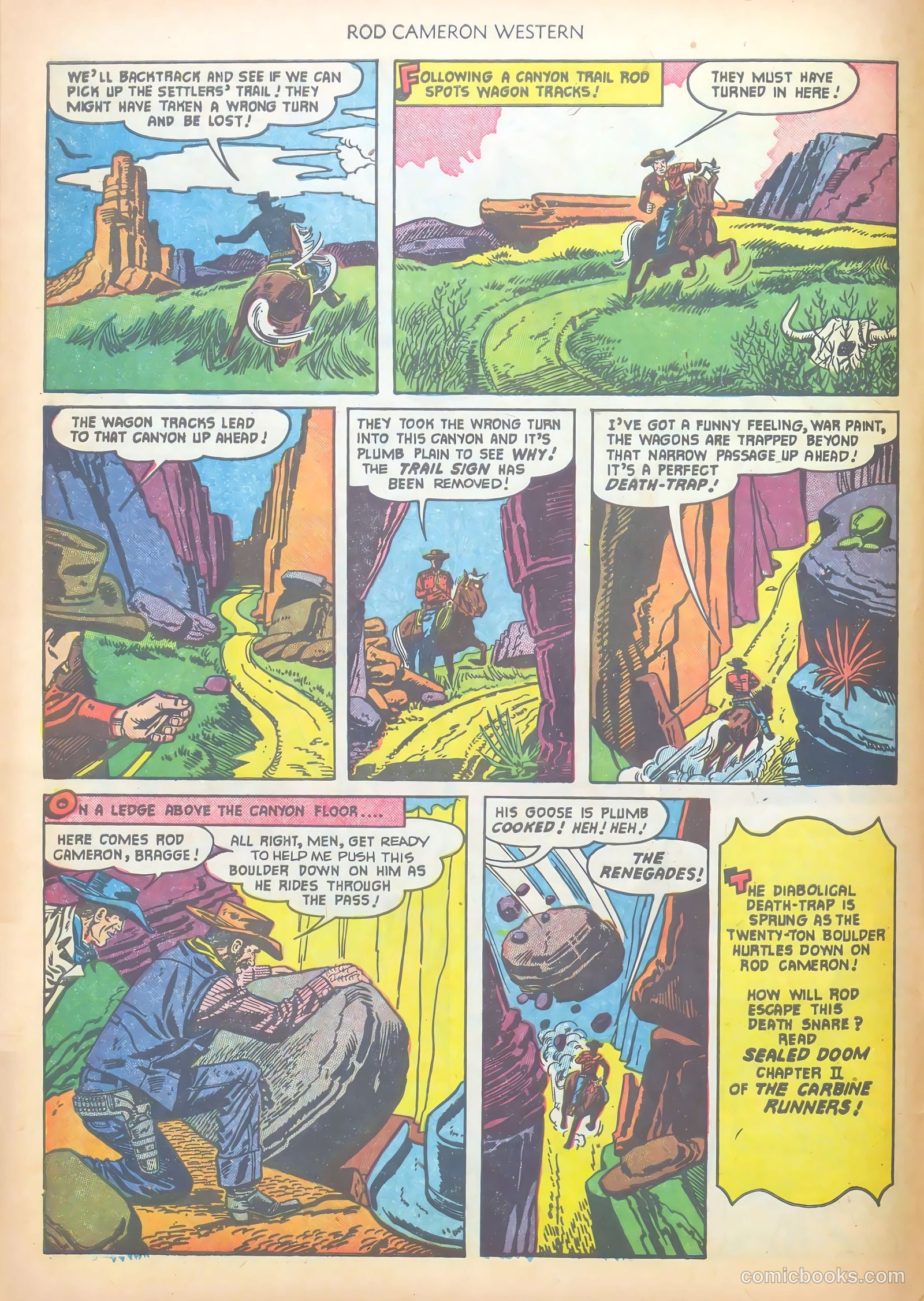 Rod Cameron Western #12 (1951) — page 10 of 36