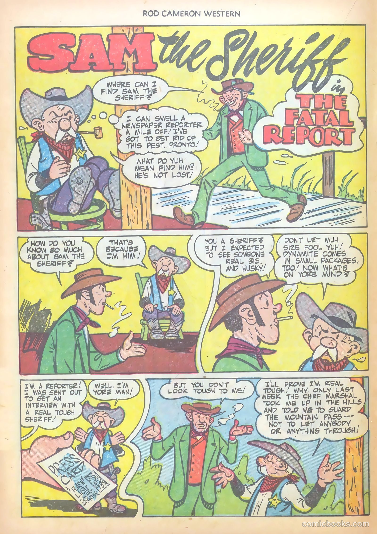 Rod Cameron Western #12 (1951) — page 18 of 36