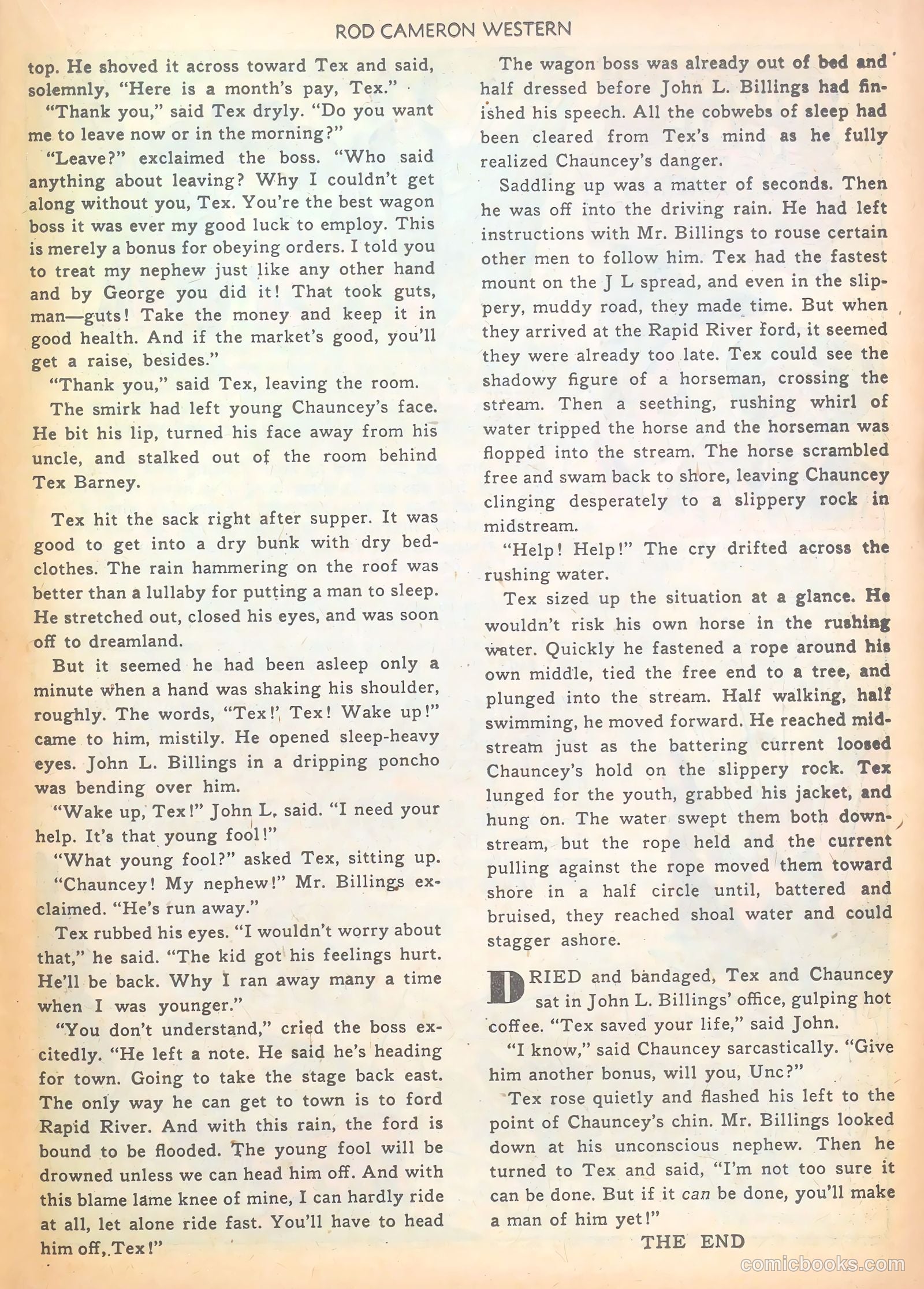 Rod Cameron Western #12 (1951) — page 23 of 36