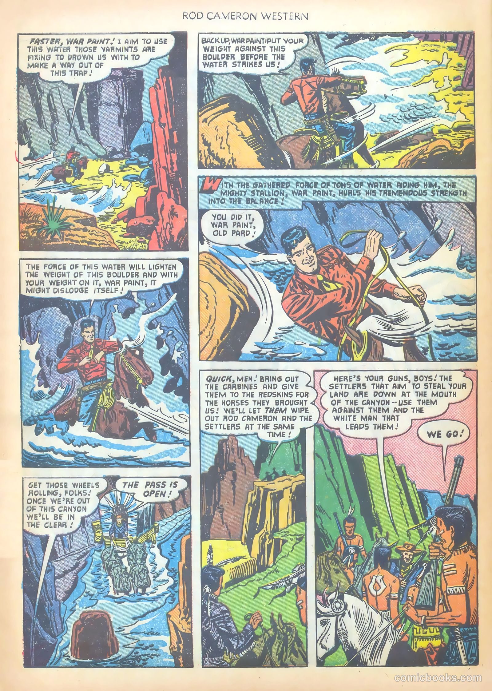 Rod Cameron Western #12 (1951) — page 28 of 36
