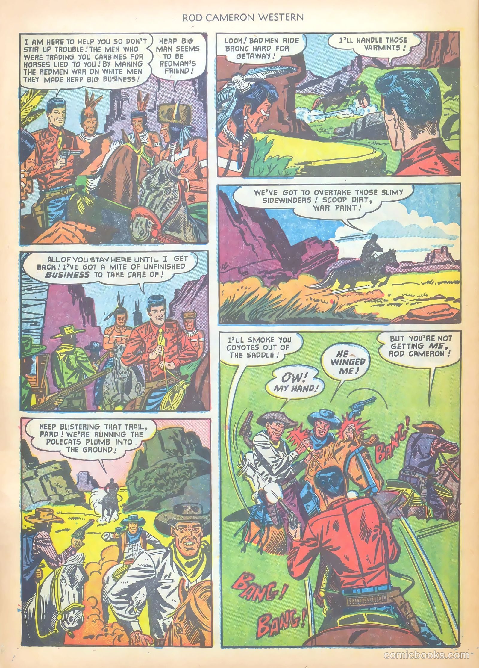 Rod Cameron Western #12 (1951) — page 30 of 36
