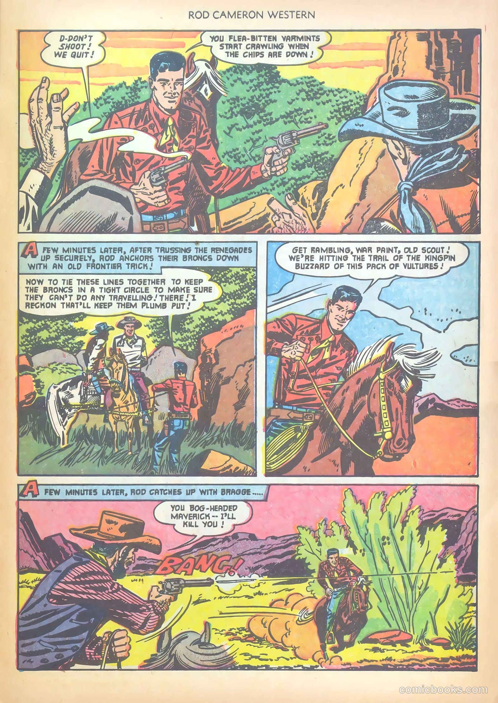 Rod Cameron Western #12 (1951) — page 31 of 36