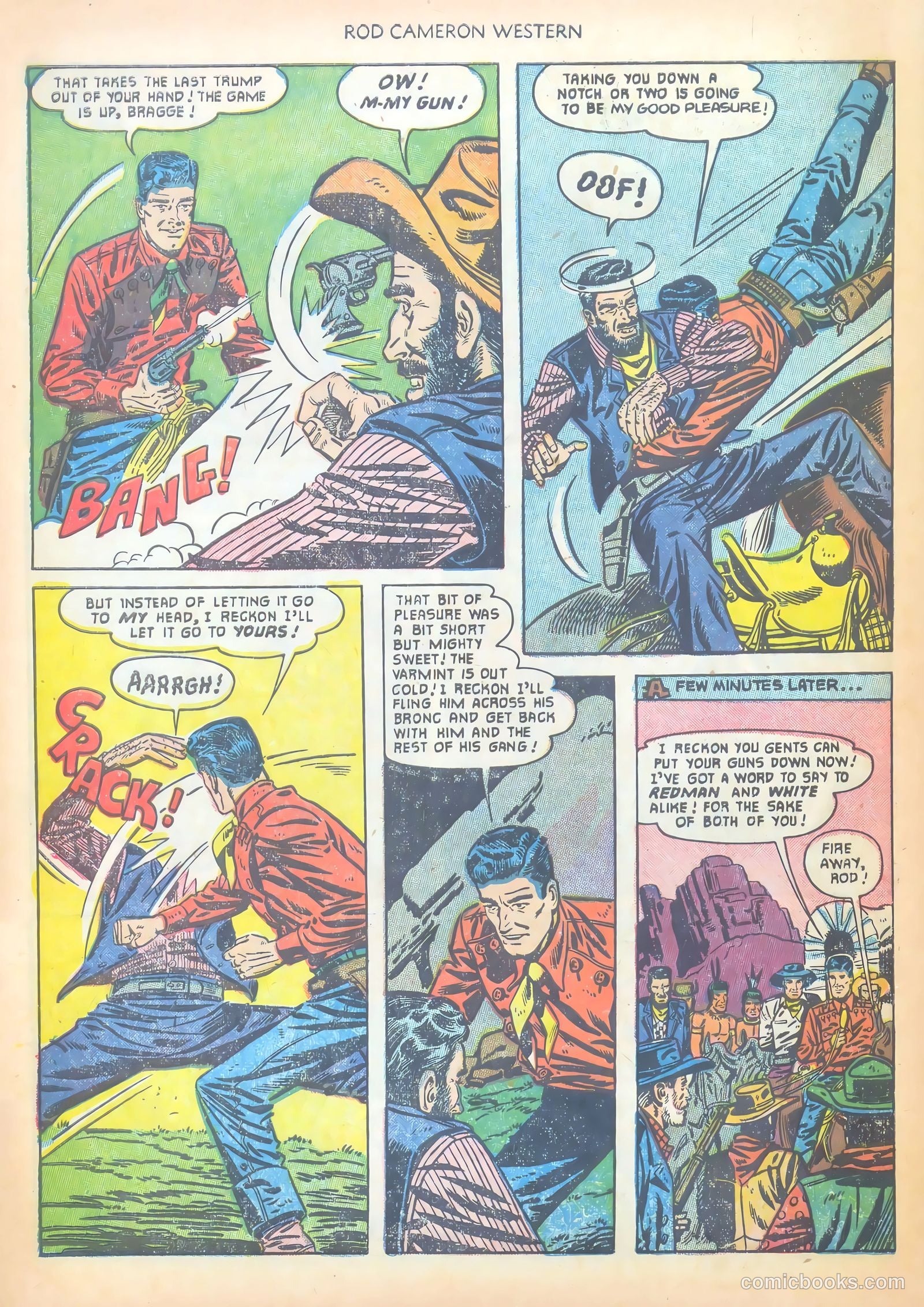 Rod Cameron Western #12 (1951) — page 32 of 36