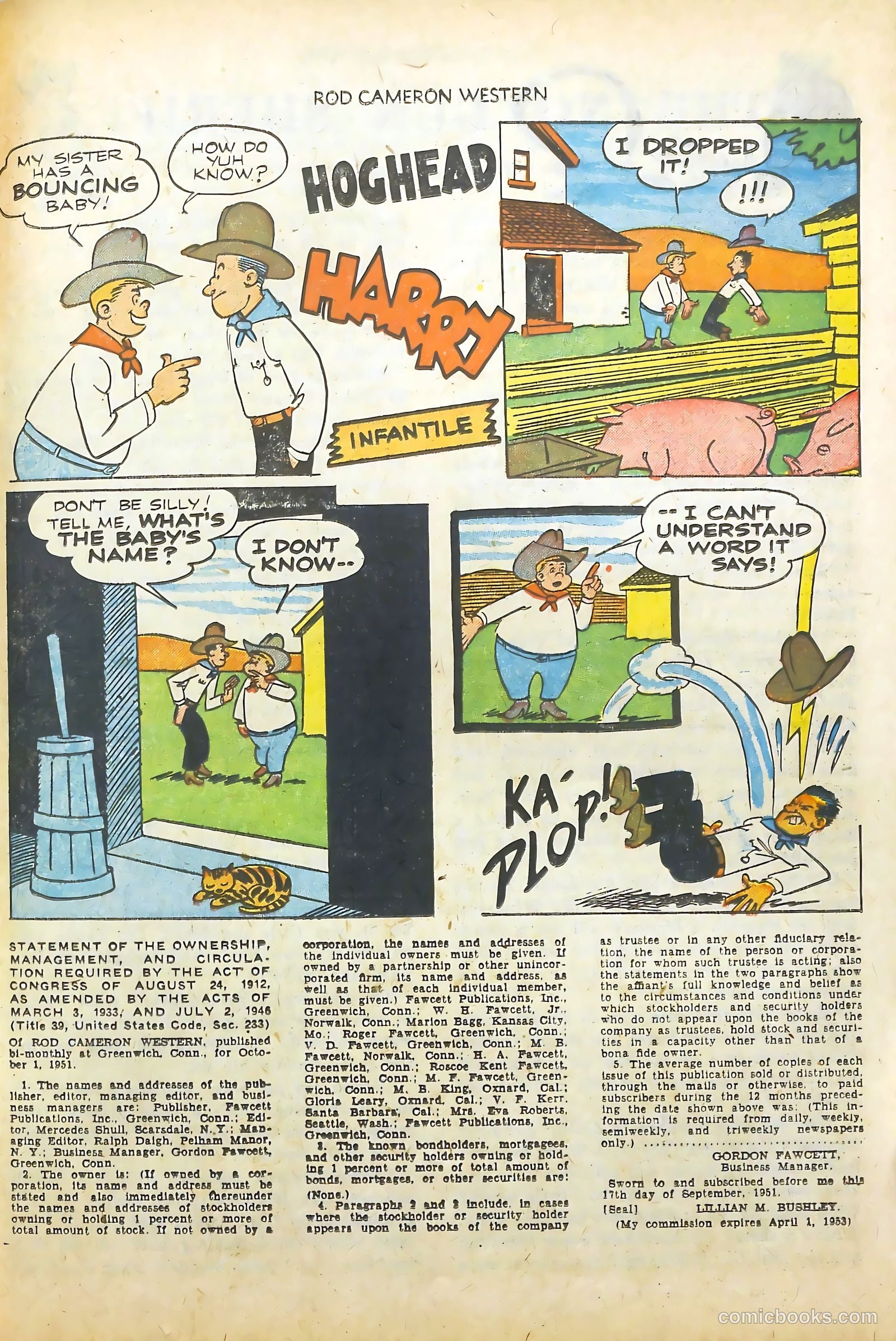 Rod Cameron Western #13 (1952) — page 25 of 36