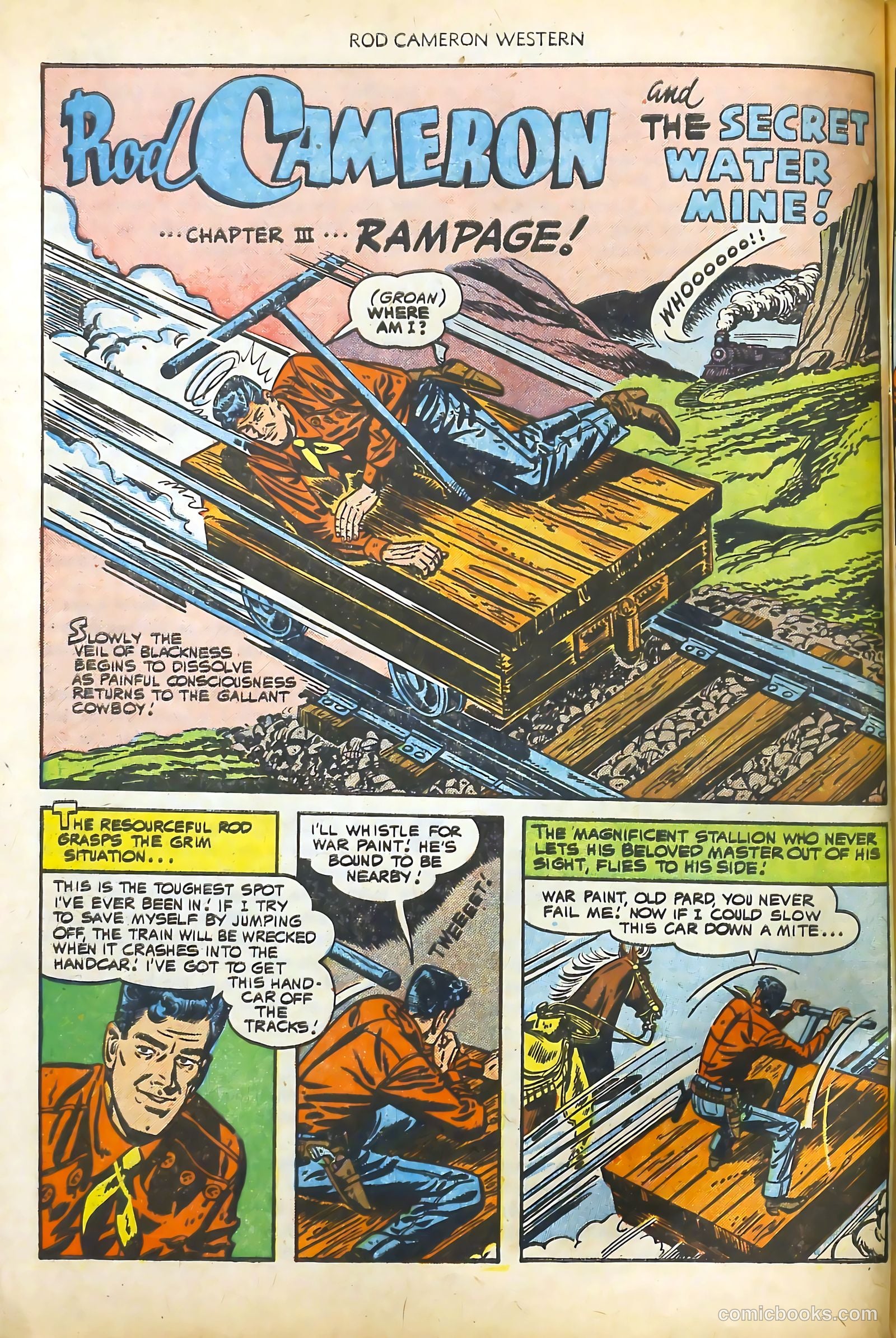 Rod Cameron Western #13 (1952) — page 28 of 36
