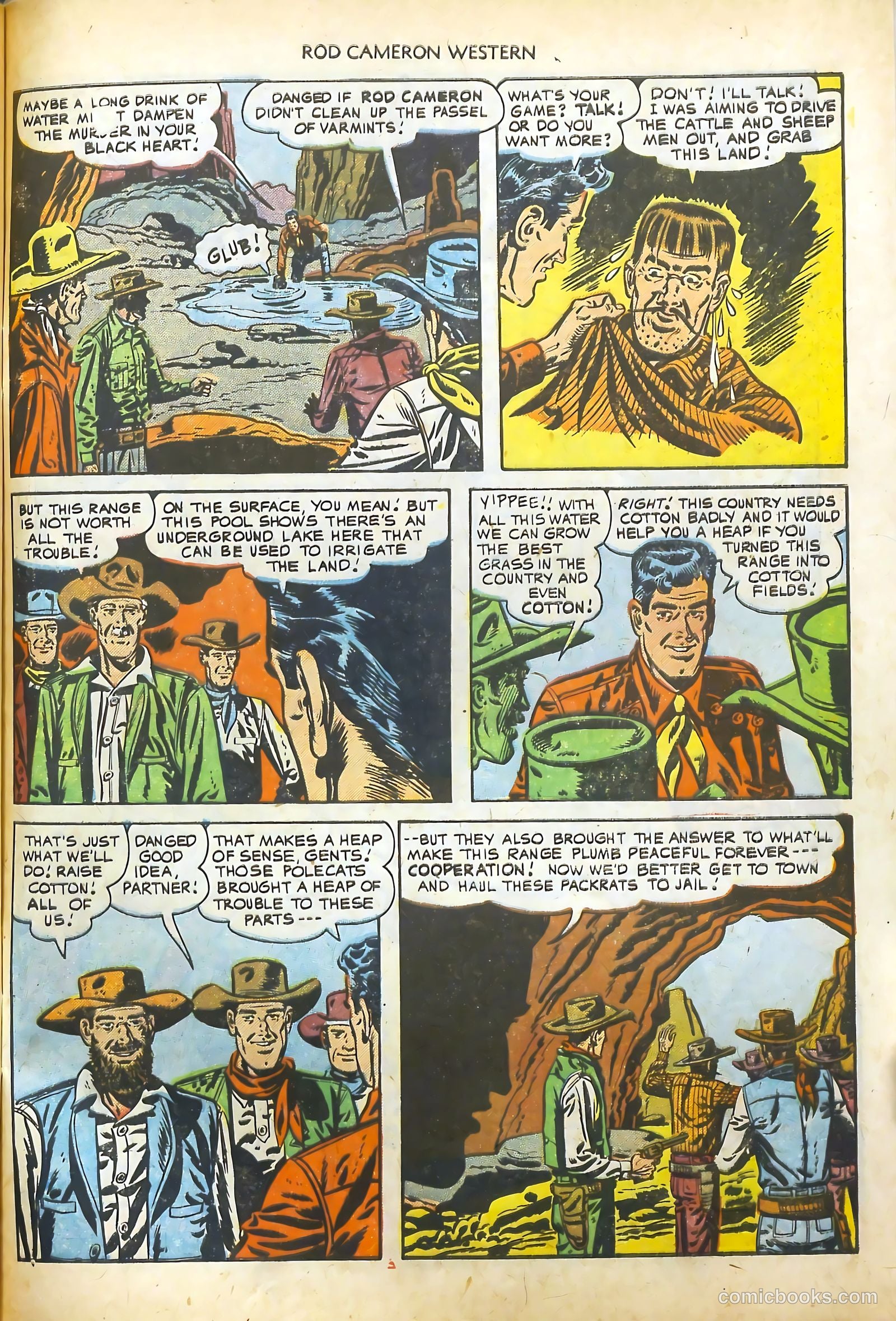 Rod Cameron Western #13 (1952) — page 33 of 36
