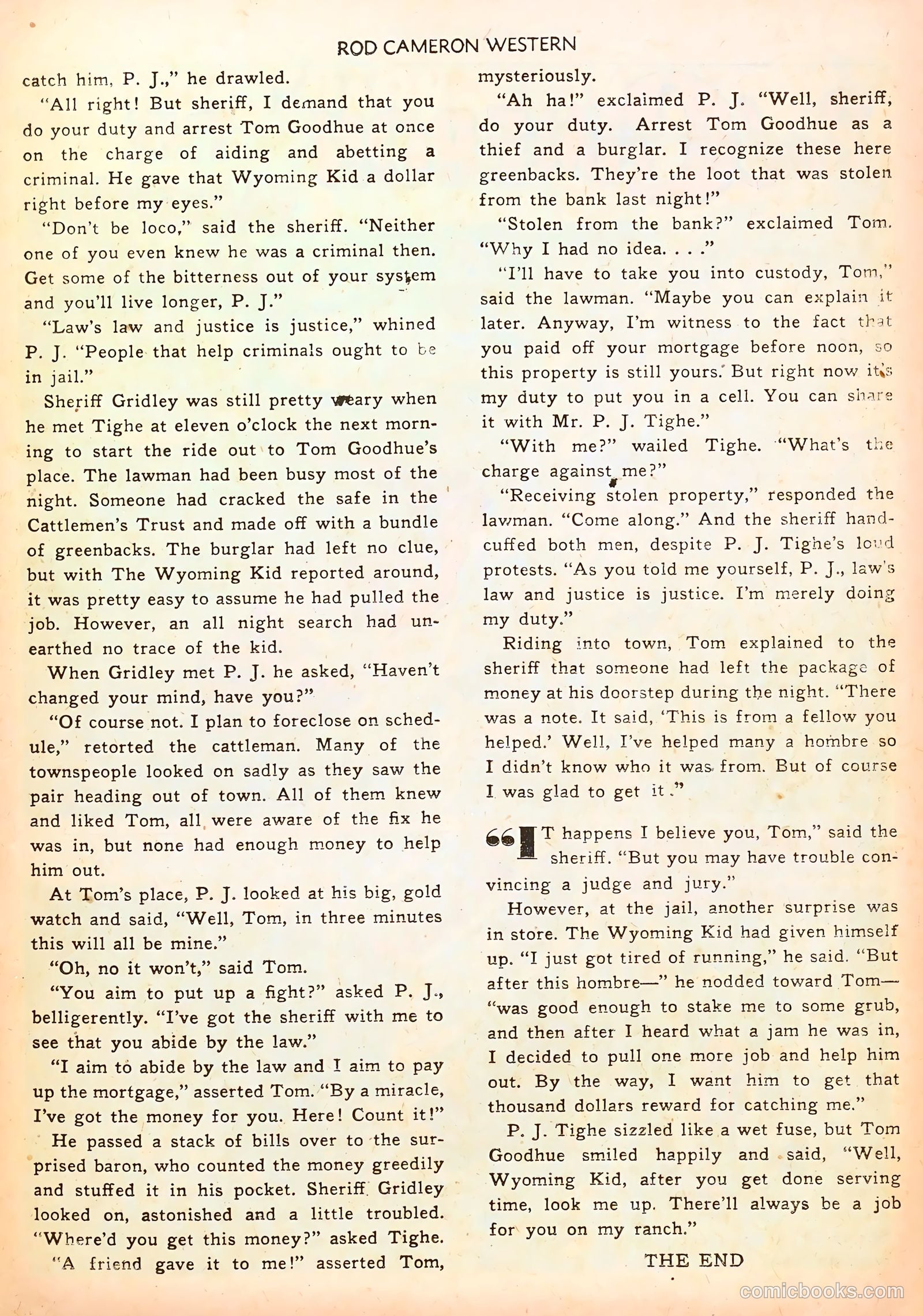 Rod Cameron Western #14 (1952) — page 13 of 36