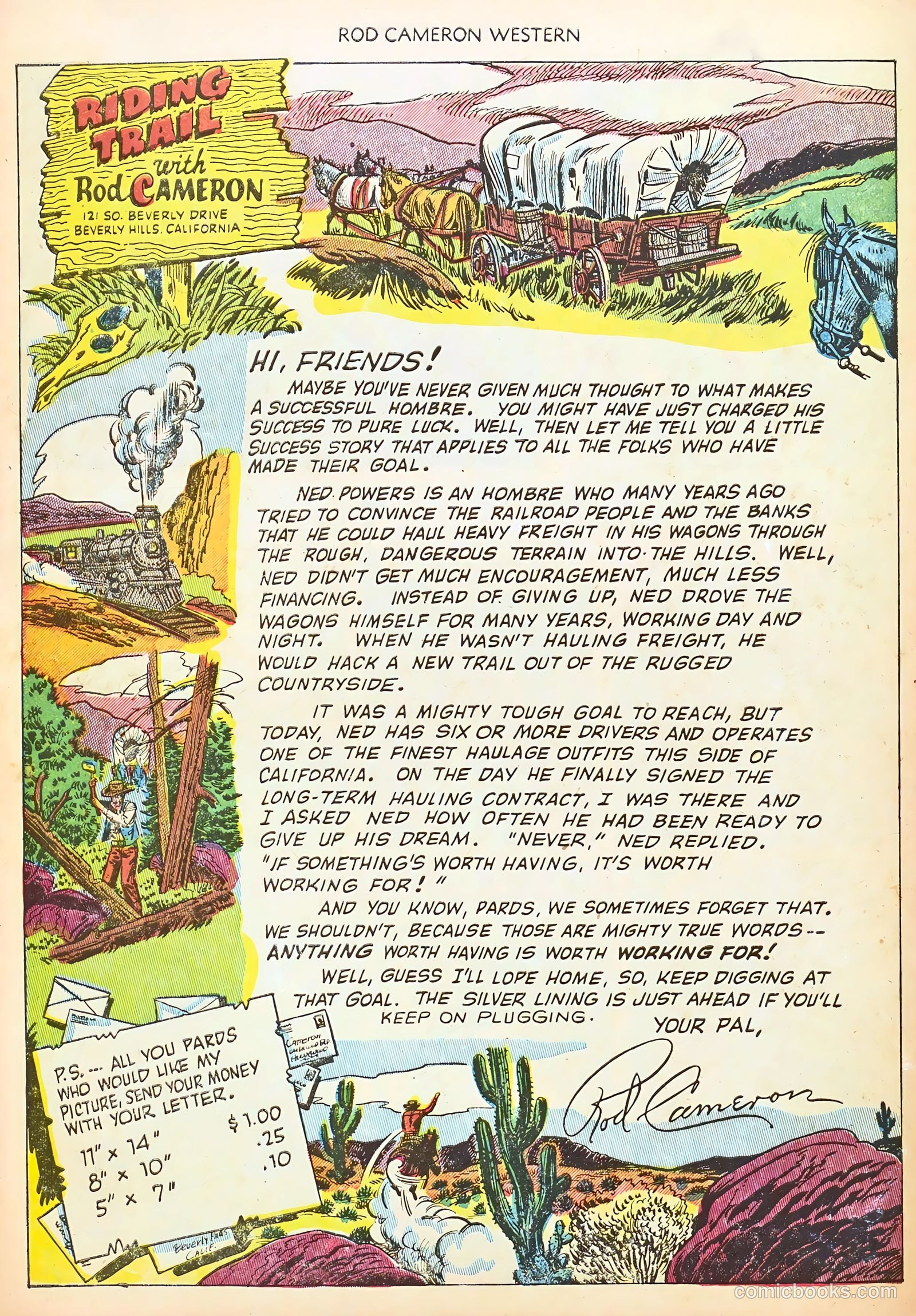 Rod Cameron Western #14 (1952) — page 34 of 36