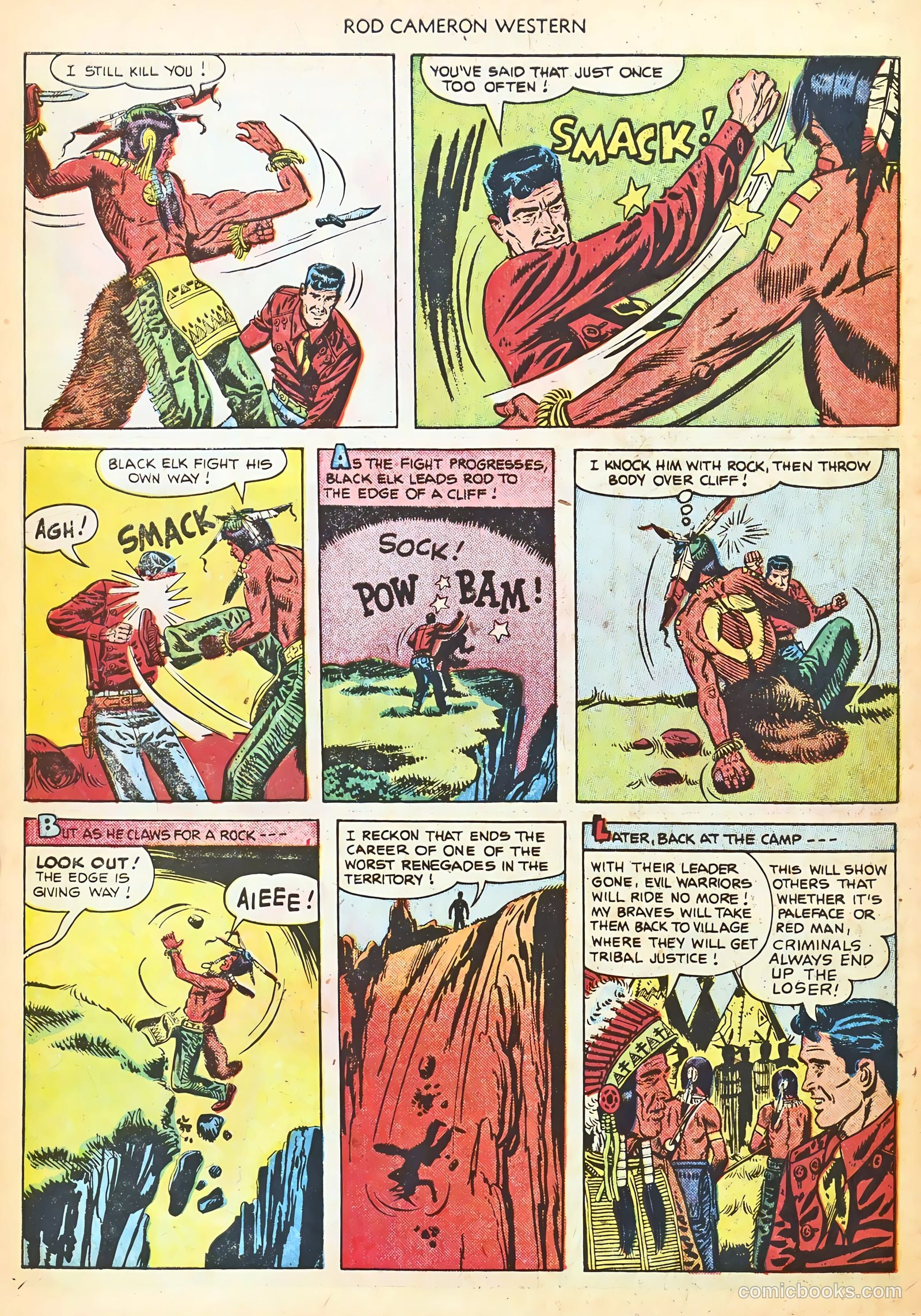 Rod Cameron Western #15 (1952) — page 34 of 36