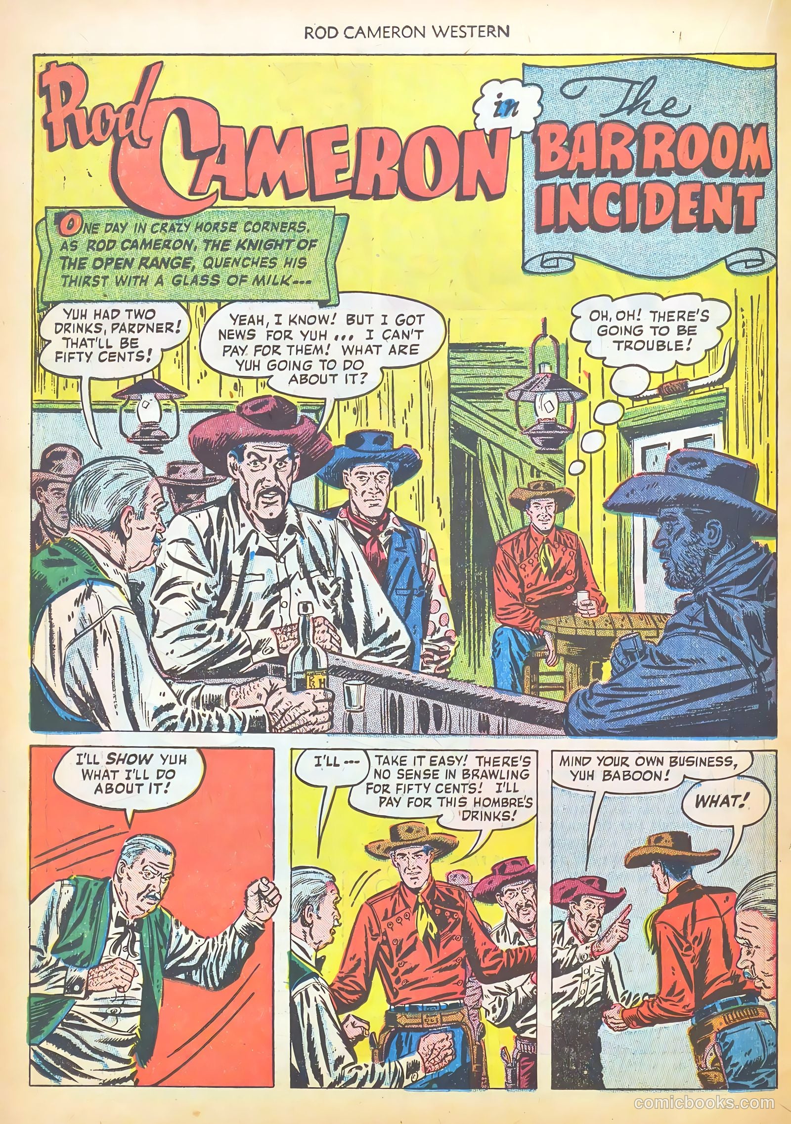 Rod Cameron Western #16 (1952) — page 18 of 36