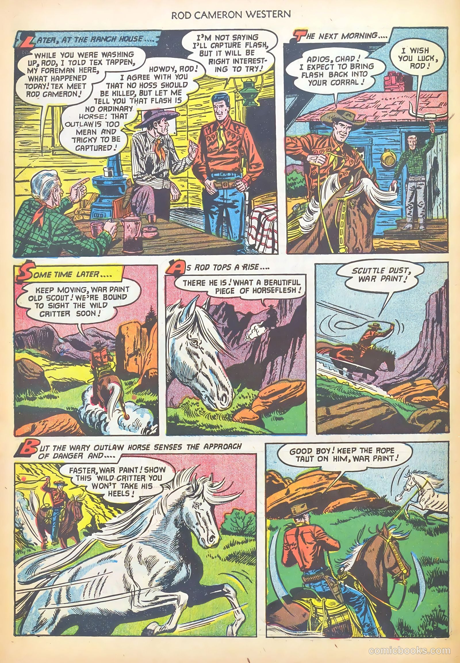 Rod Cameron Western #16 (1952) — page 30 of 36