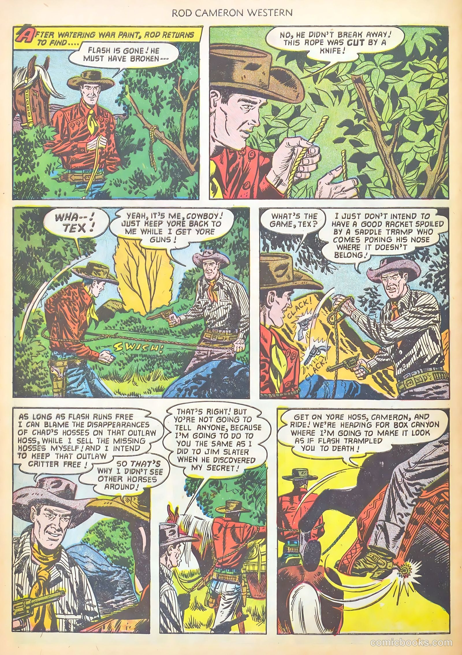 Rod Cameron Western #16 (1952) — page 32 of 36
