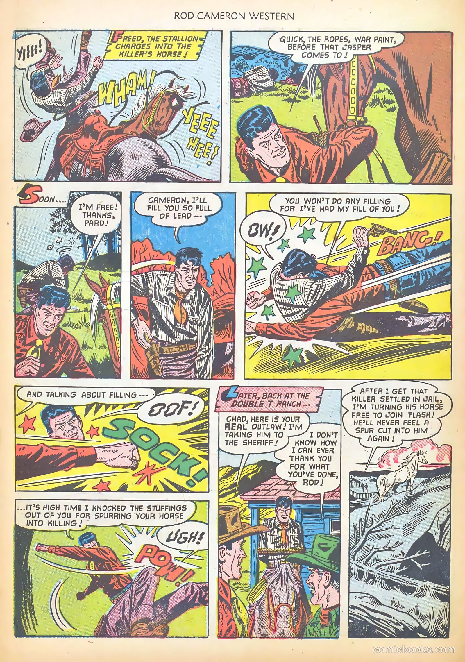 Rod Cameron Western #16 (1952) — page 34 of 36