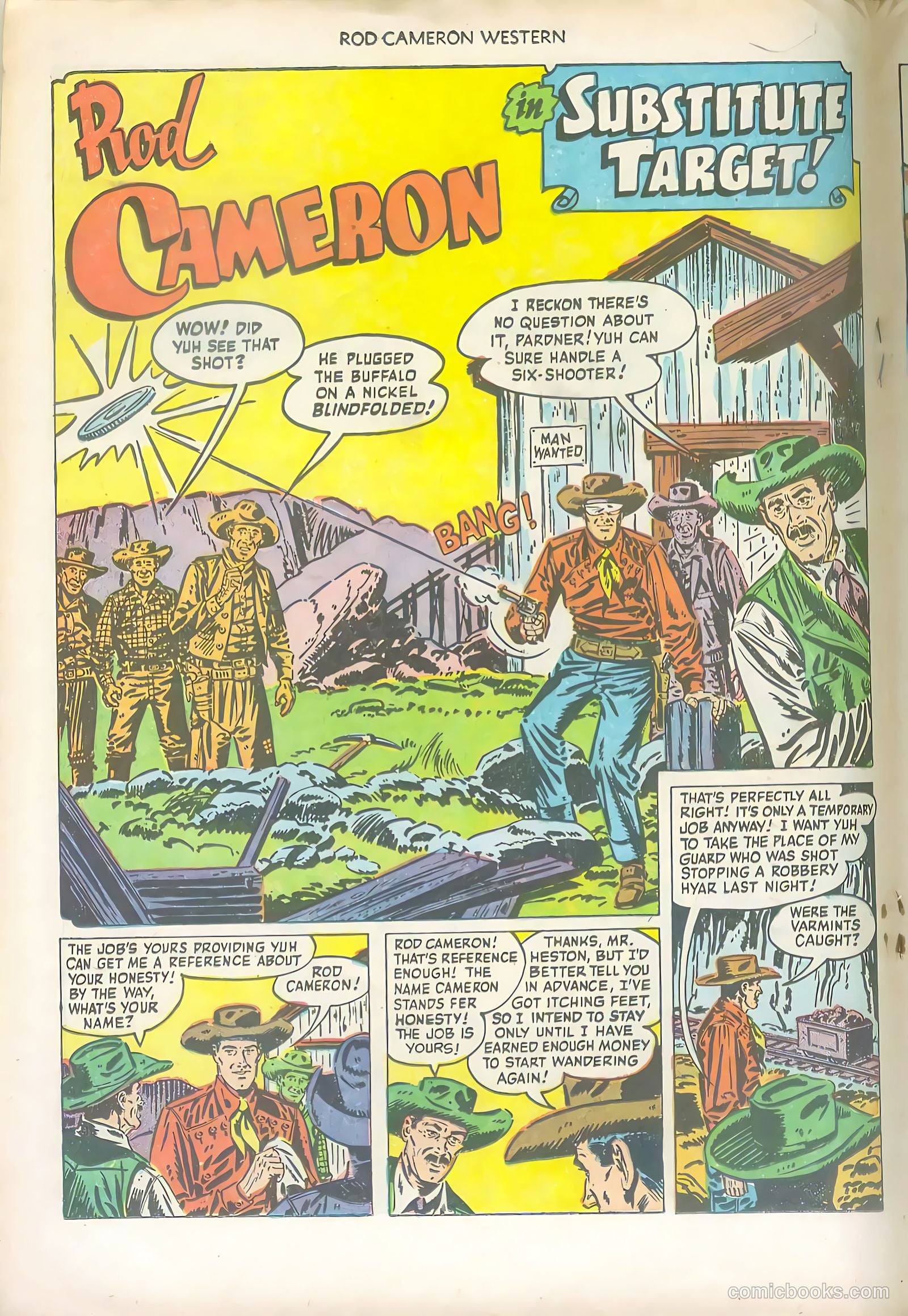 Rod Cameron Western #17 (1952) — page 18 of 36